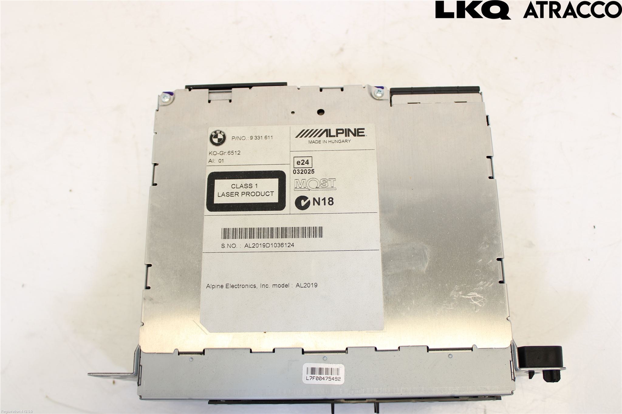 BMW 5 F10/F11/F18 09-17 Cd Radio - Multimediapanel