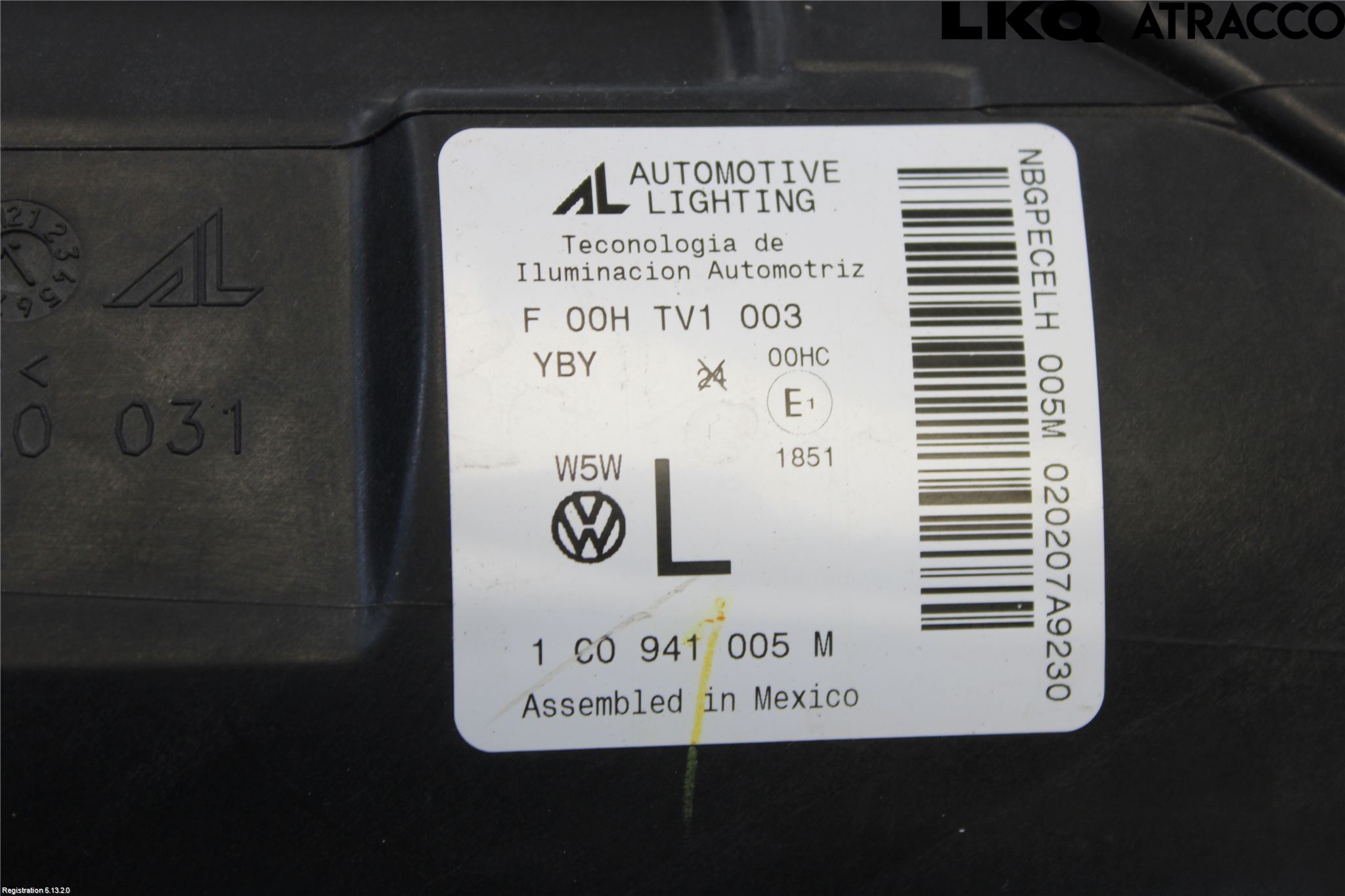Volkswagen VW BEETLE 98-10 Strålkastare Vänster