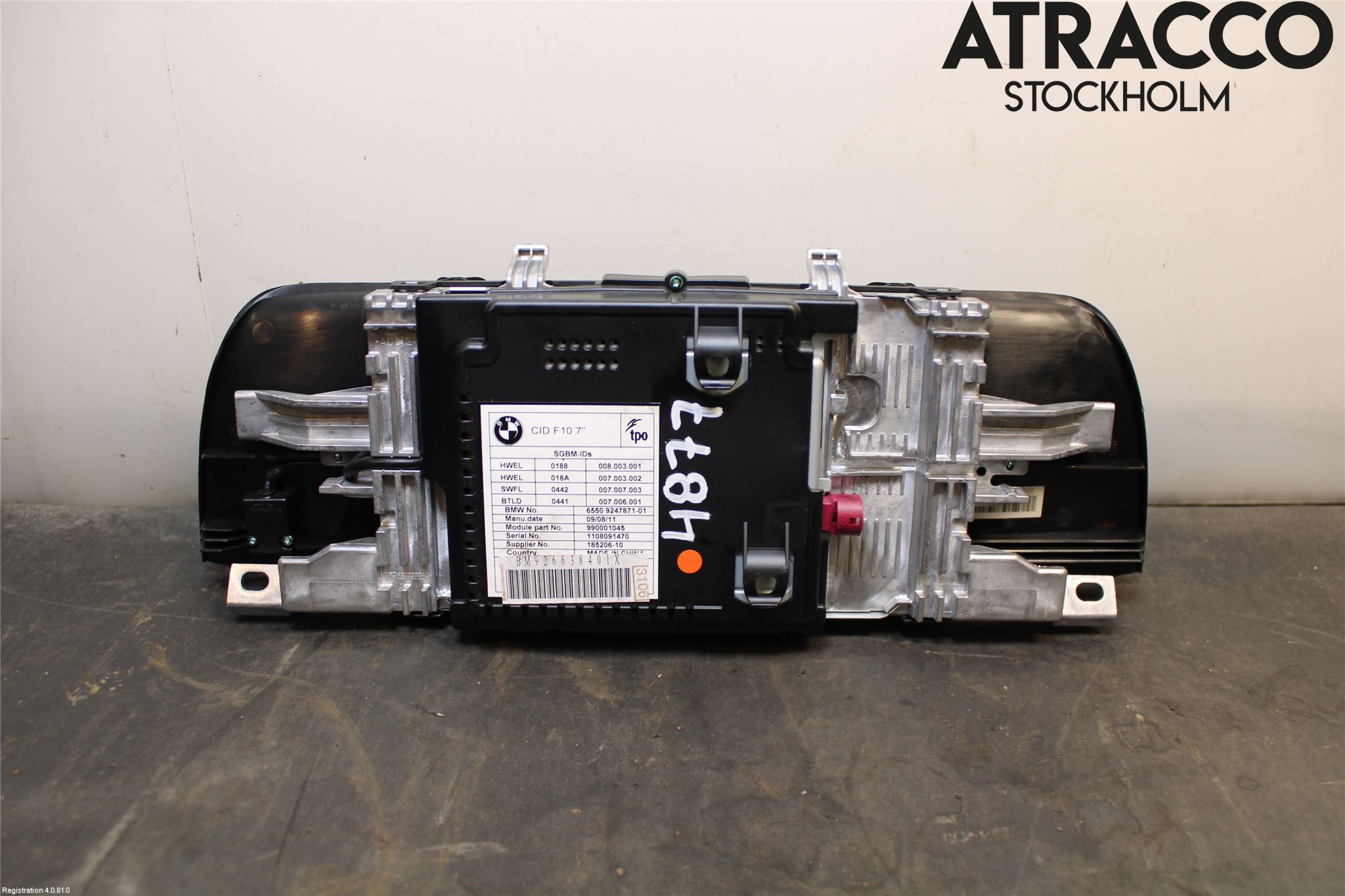 BMW 5 F10/F11/F18 09-17 Multifunktionsdisplay