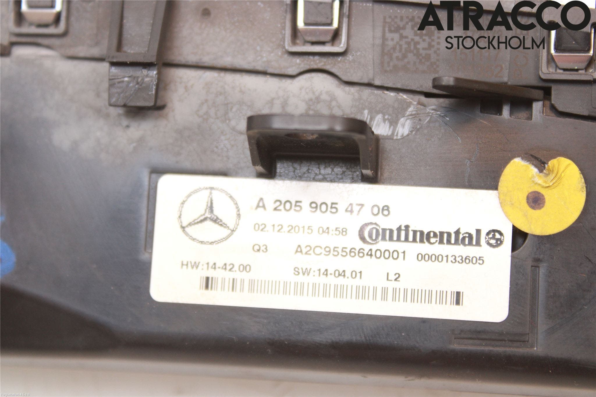 Mercedes-Benz MB C-KLASS (W205) 14-21 Ac Styrenhet Ac Manöveren