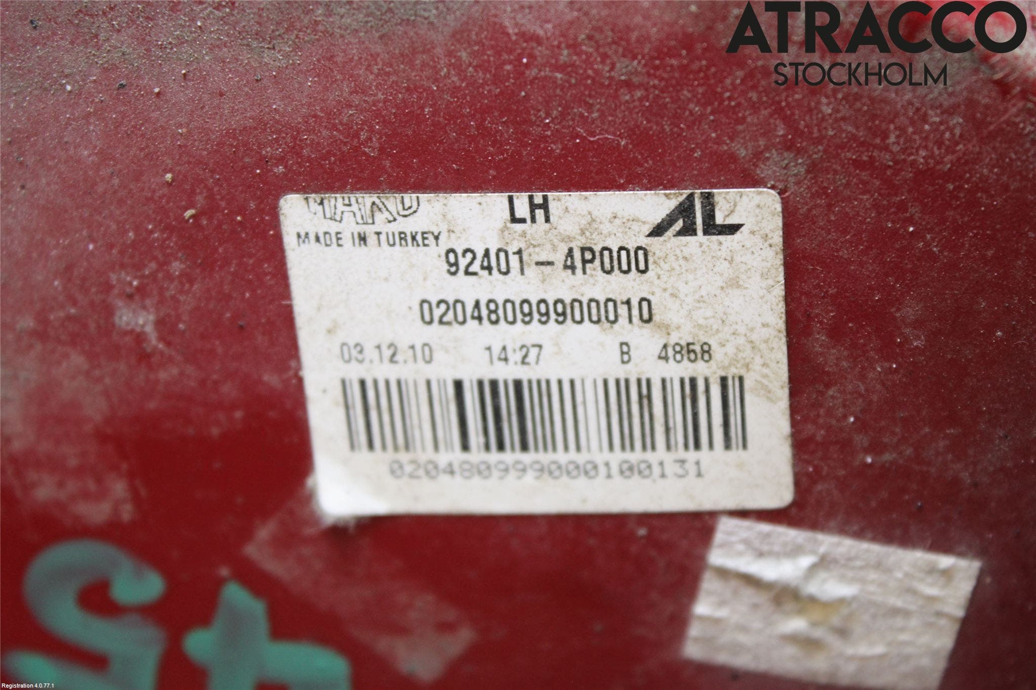 Hyundai i20 PB 09-14 Bakljus Vänster