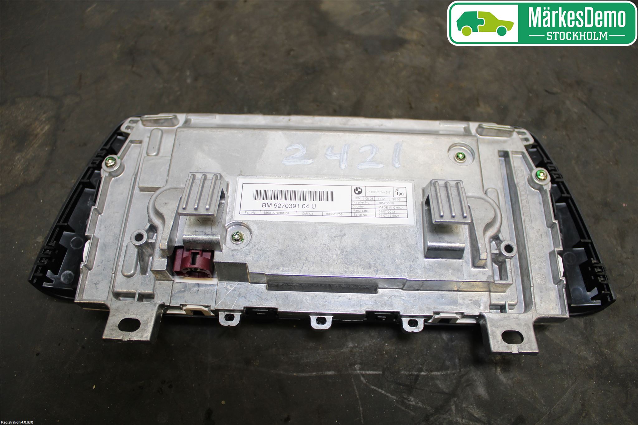 BMW 1 F20/F21 11-19 Multifunktionsdisplay