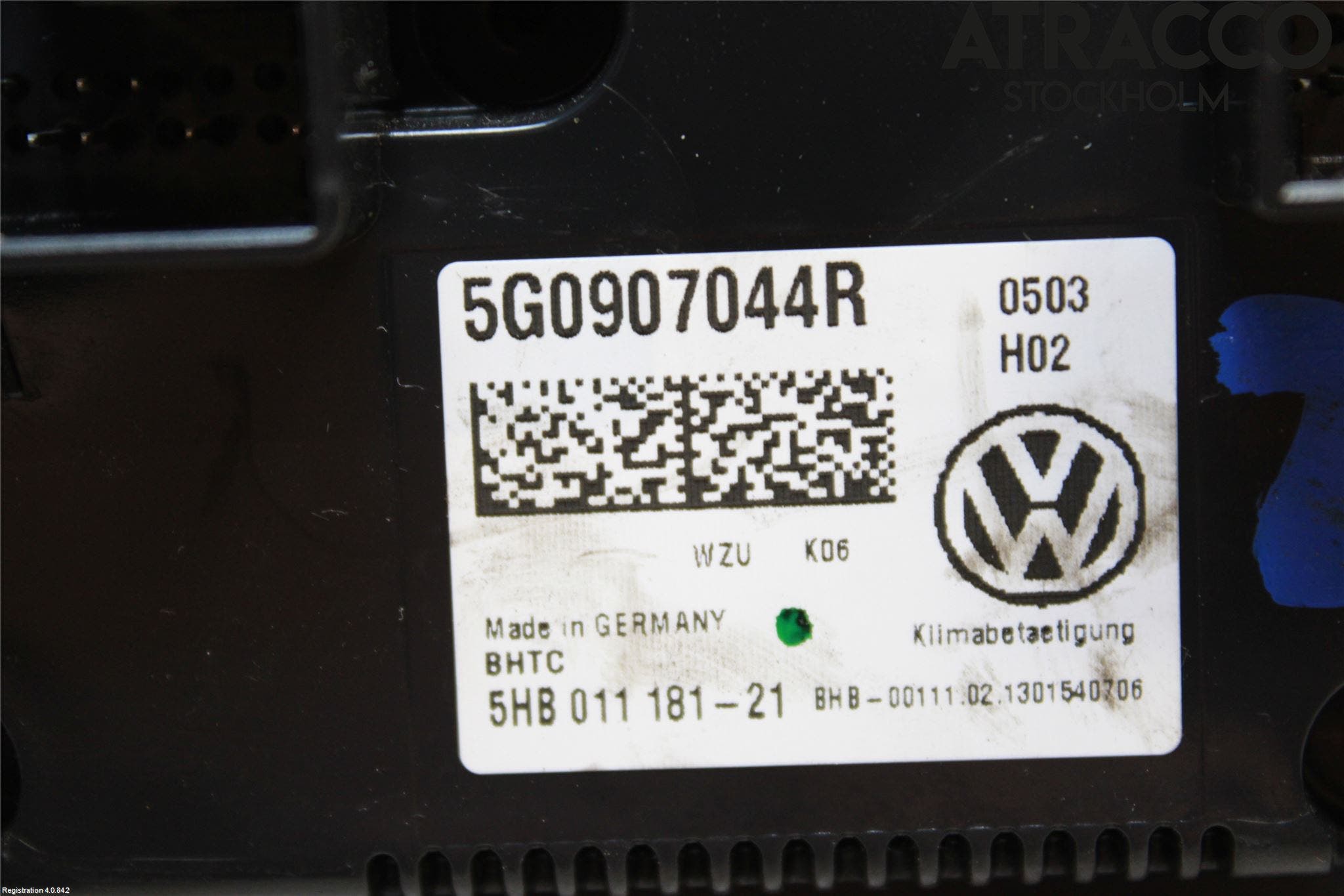 Volkswagen VW GOLF / E-GOLF VII 13-20 Ac Styrenhet Ac Manöveren