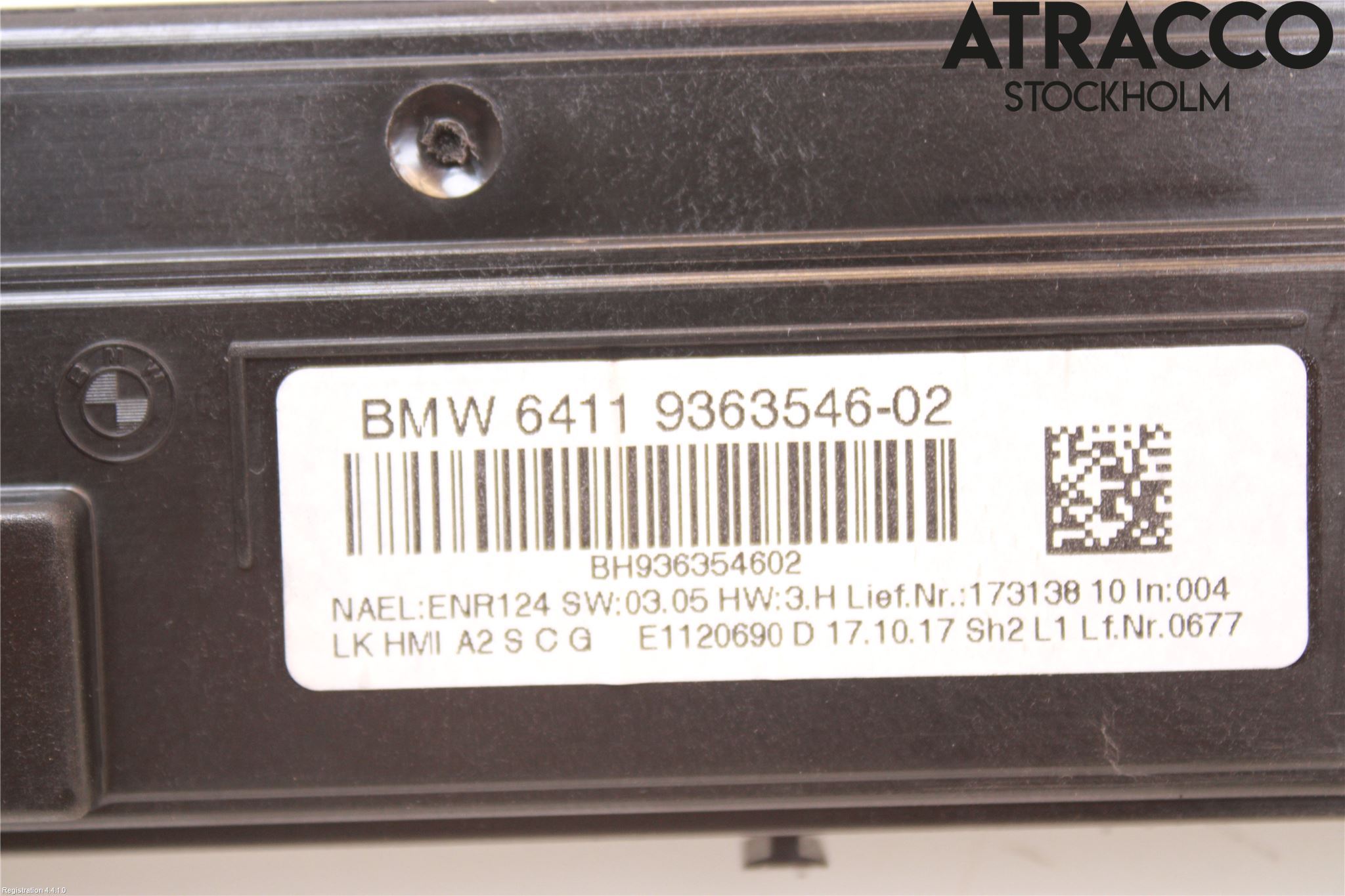 BMW 2 F22/F23/F87 Coupé/Cab 13-21 Ac Styrenhet Ac Manöveren