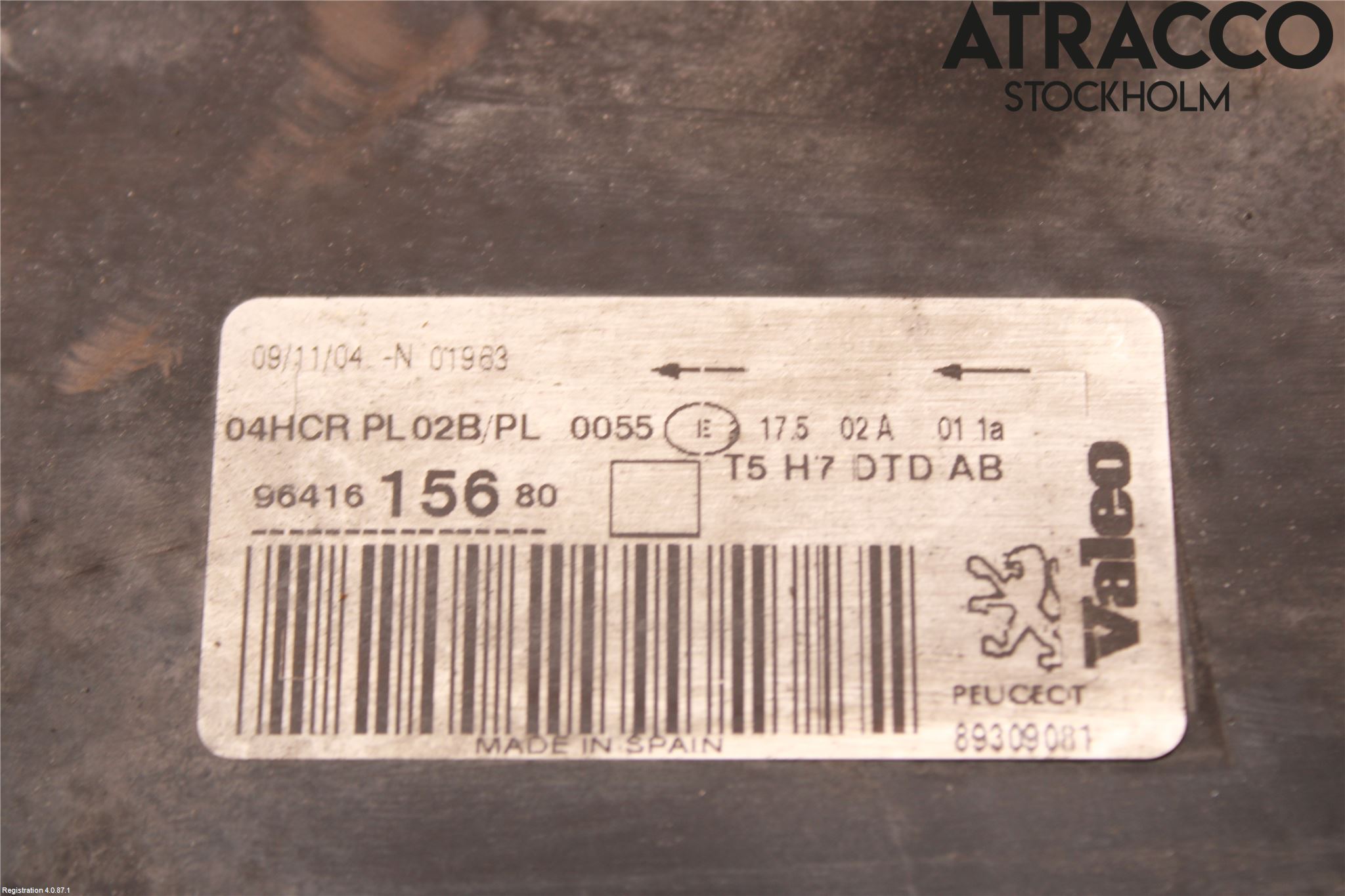 Peugeot 307     01-05 Strålkastare Höger