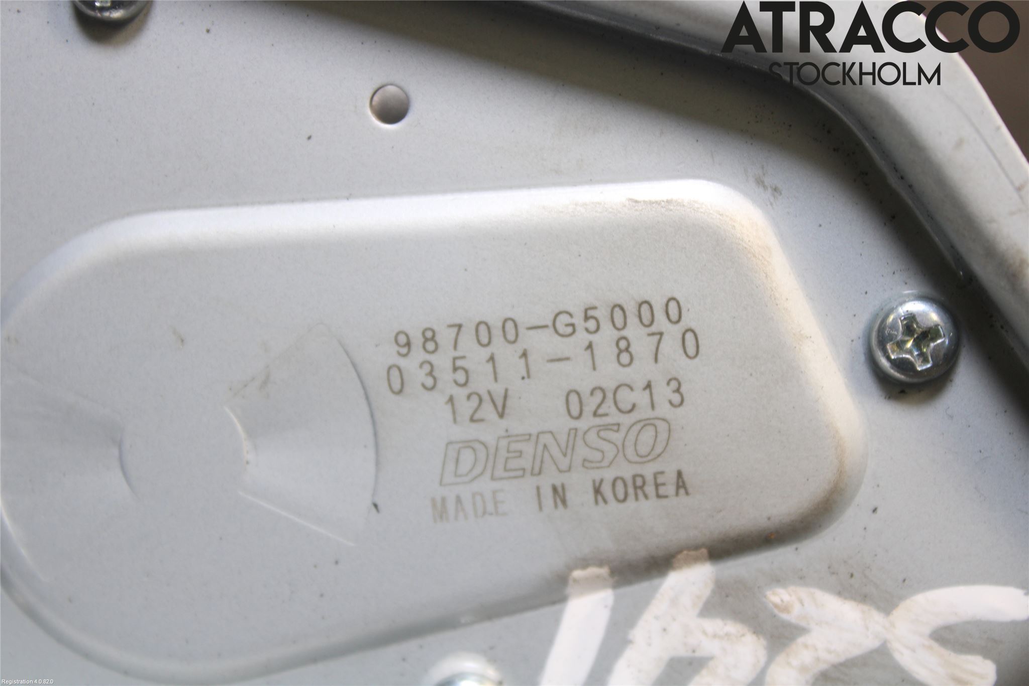 Kia NIRO (DE) 17-22 Torkarmotor Baklucka