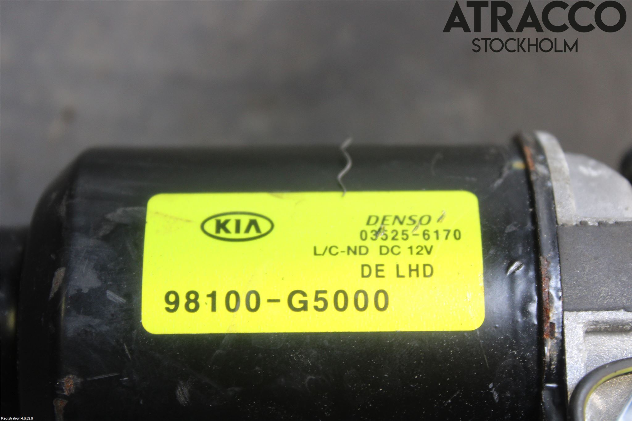 Kia NIRO (DE) 17-22 Torkarmotor Vindruta