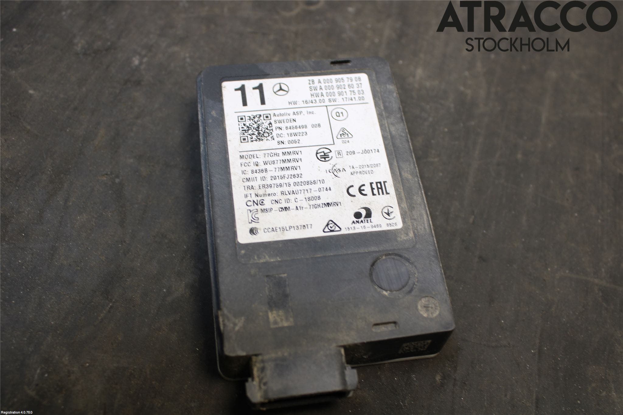 Mercedes-Benz MB E-KLASS (W213) 16-23 Sensor Aktivt Kollisionsskydd