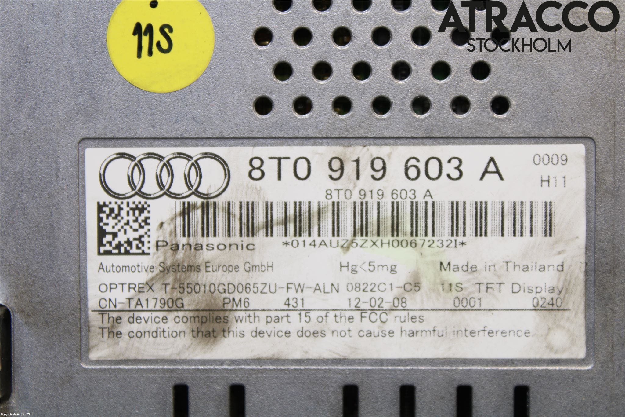 Audi A4/S4 08-11 Färddator