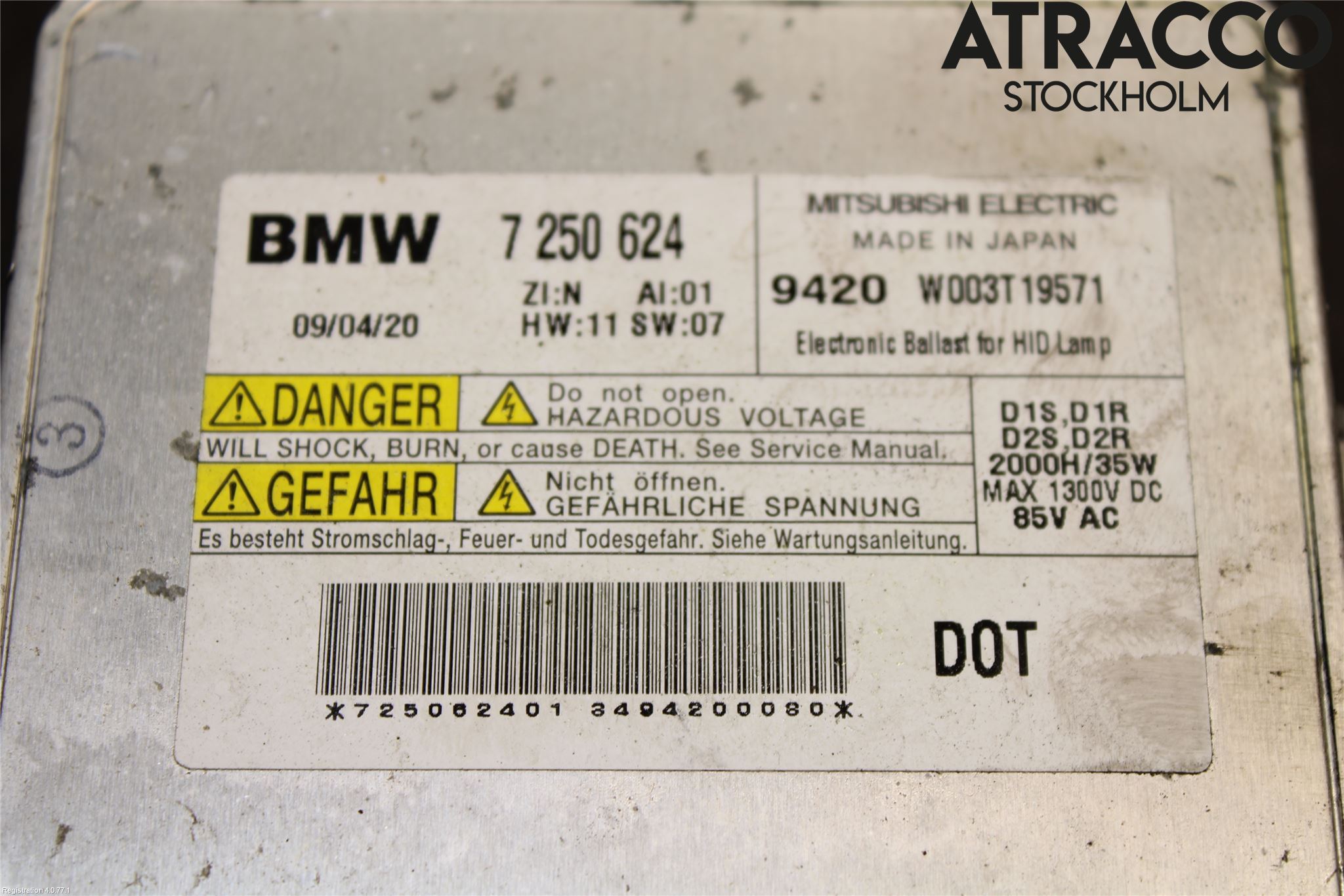 BMW 3 E90/91 SED/TOU 05-12 Styrenhet Strålkastare