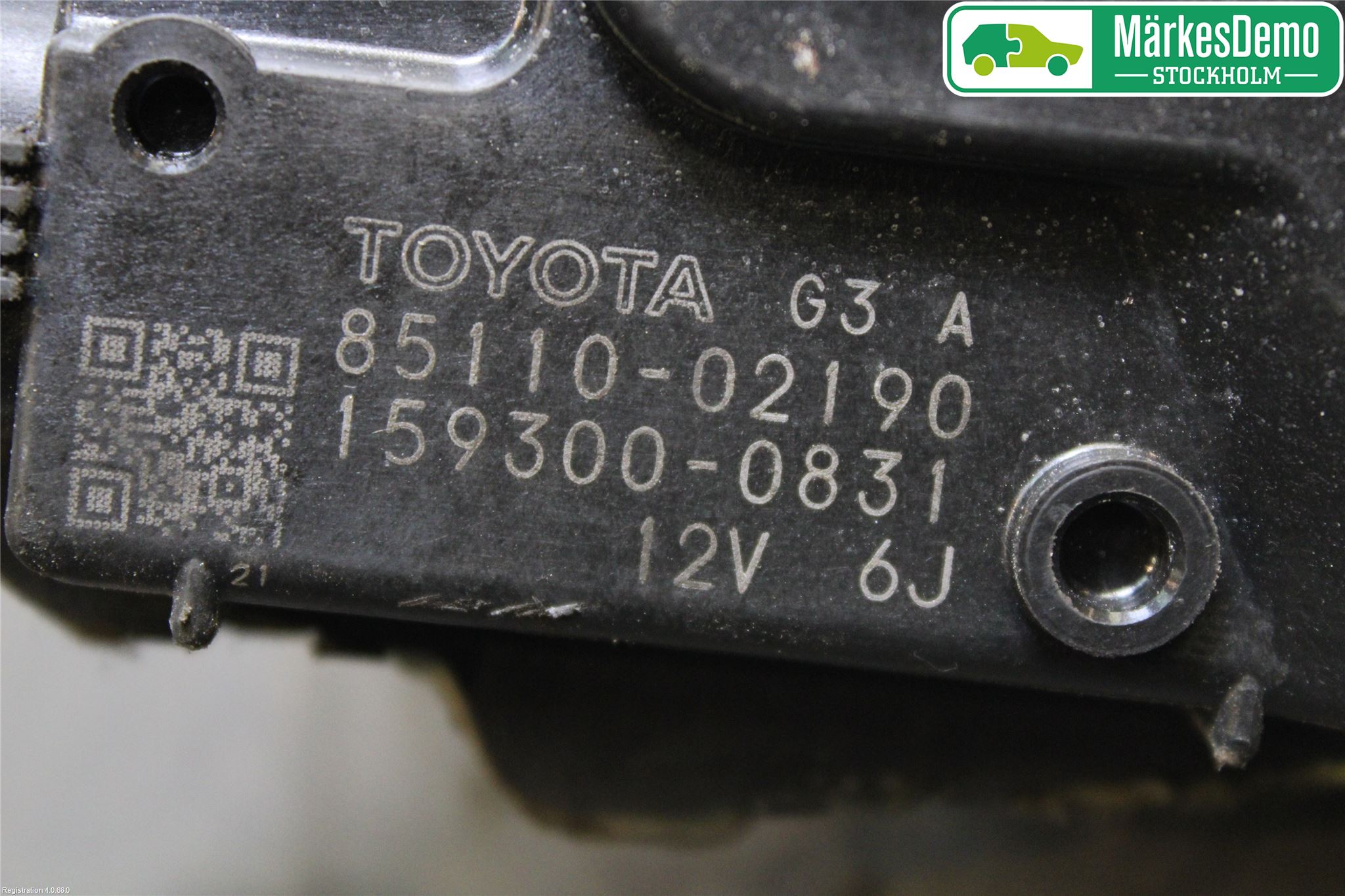 Toyota AURIS 07-09 Torkarmotor Vindruta