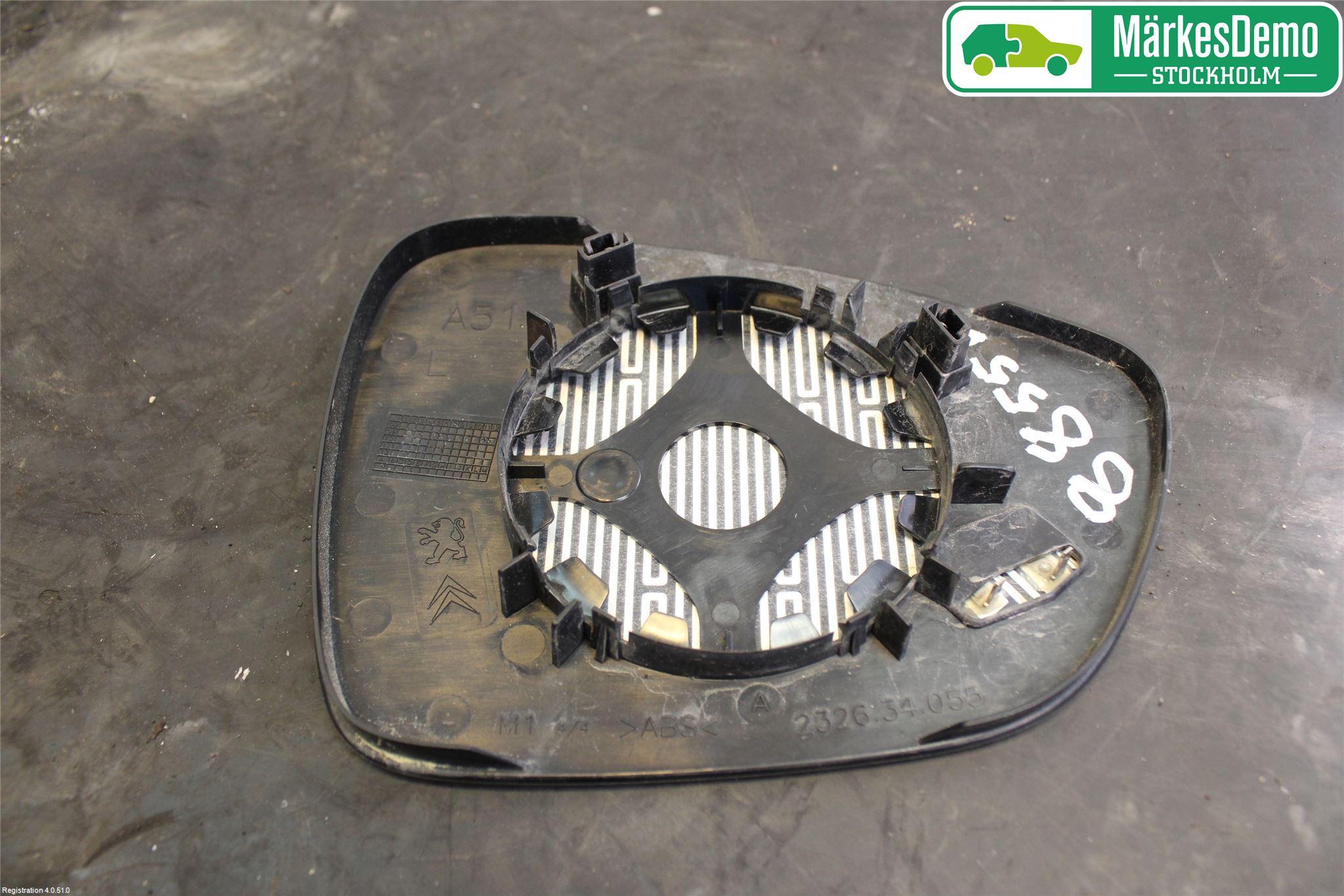 Citroen C5 08-17 Spegelglas Vä