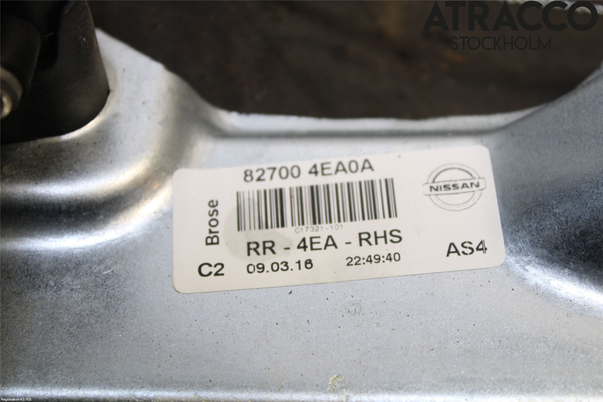 Nissan QASHQAI 14-17 Fönsterhiss El Kompl