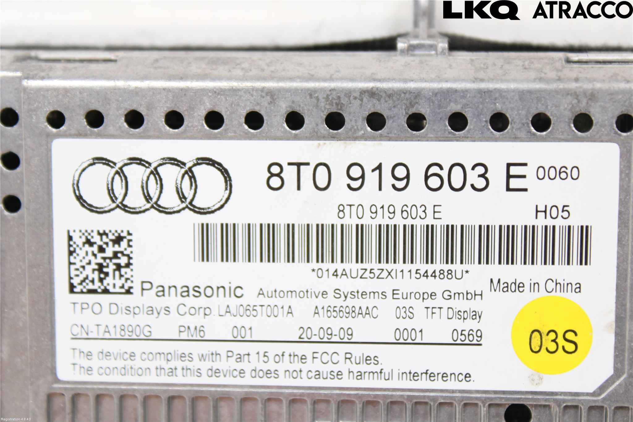 Audi A5 07-16 Cd Radio - Multimediapanel