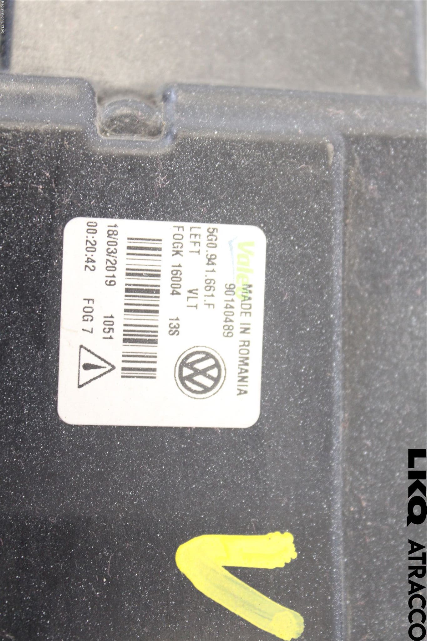 Volkswagen VW GOLF / E-GOLF VII 13-20 Dimljus-Varselljus Fram