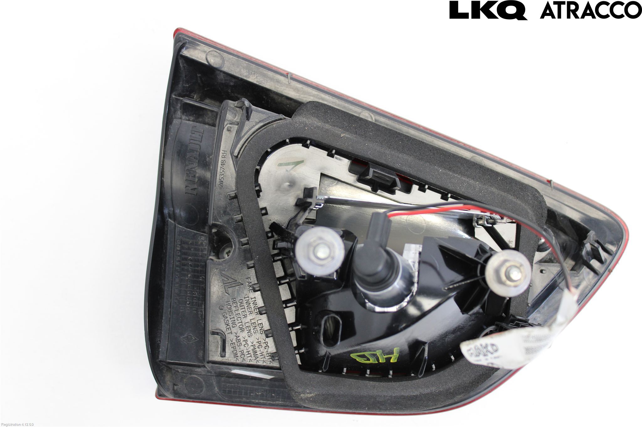 Renault CLIO IV 12-16 Bakljus Lucka Hö