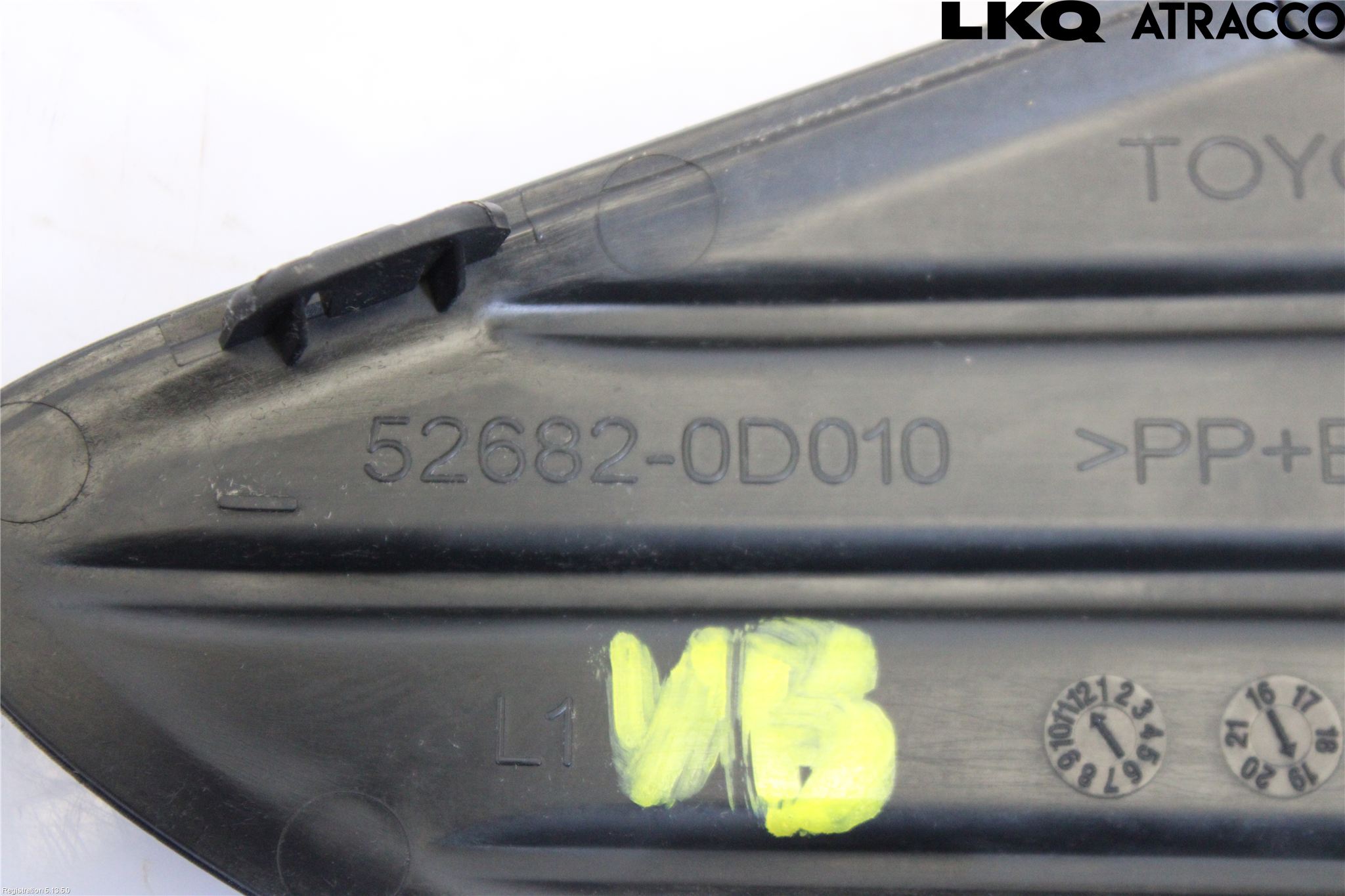 Toyota YARIS XP130 15-20 Stötfångardel Bak Vä