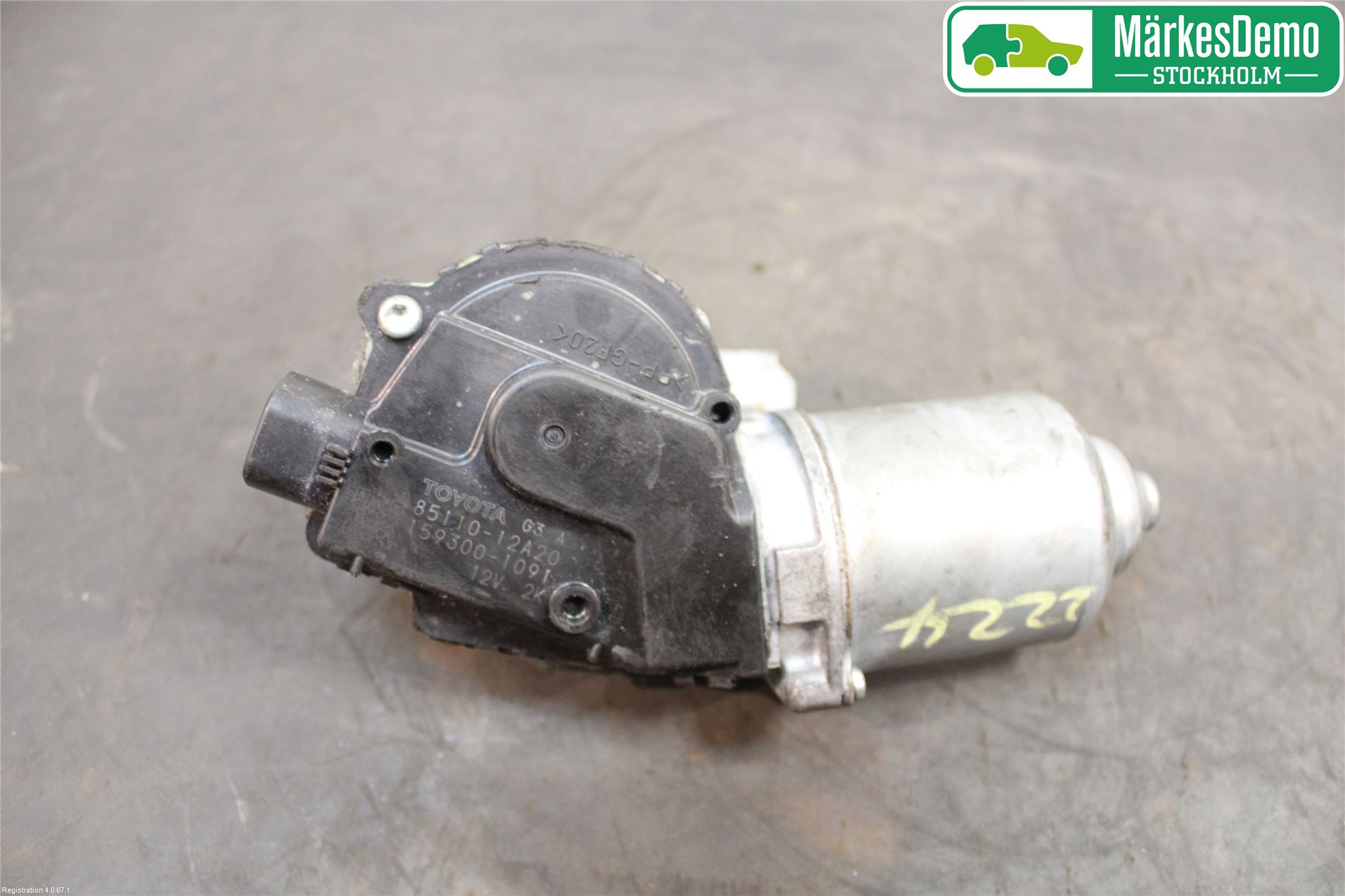 Toyota COROLLA 08-12 Torkarmotor Vindruta
