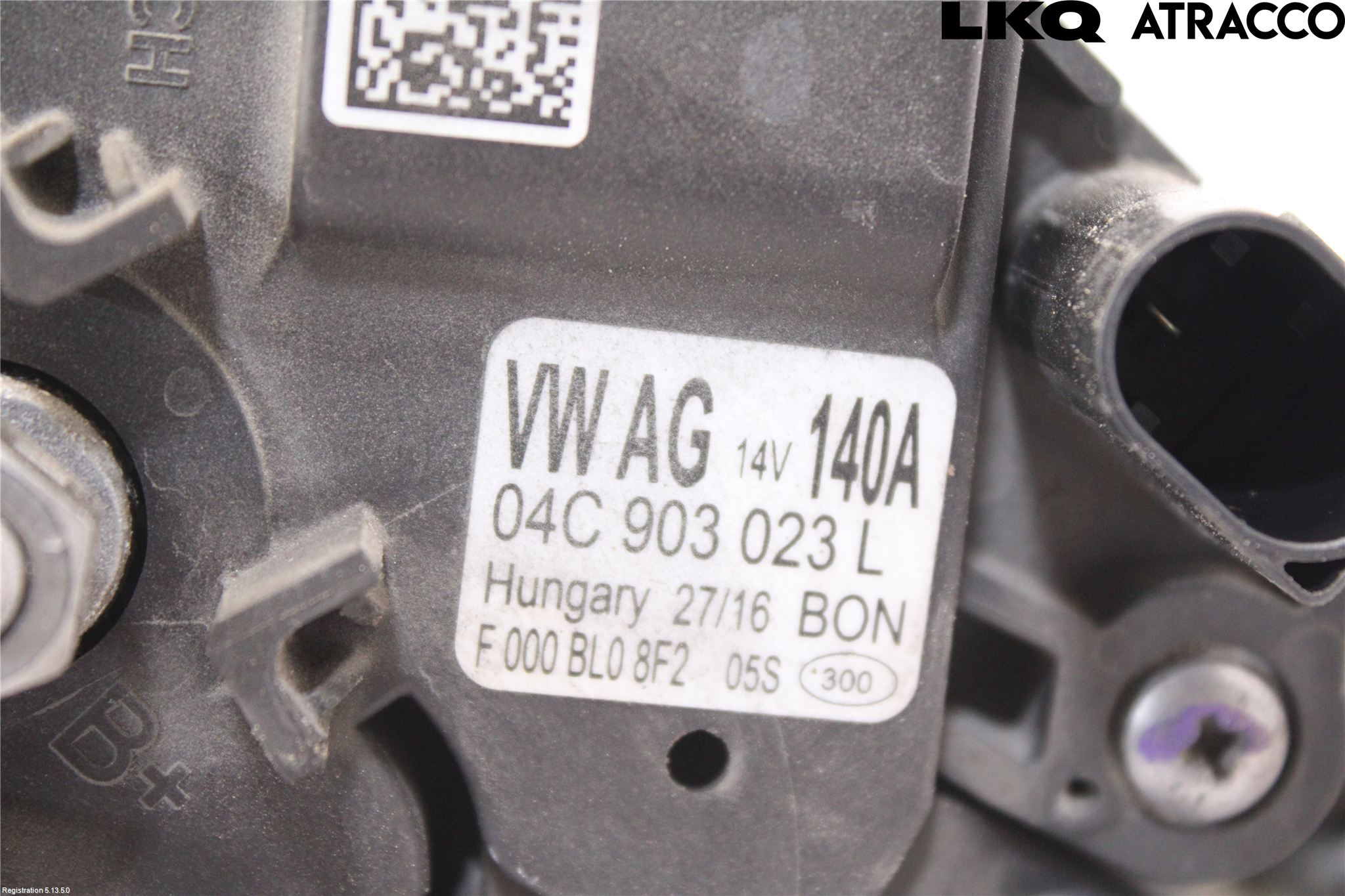 Audi A3/S3 8V 13-20 Generator