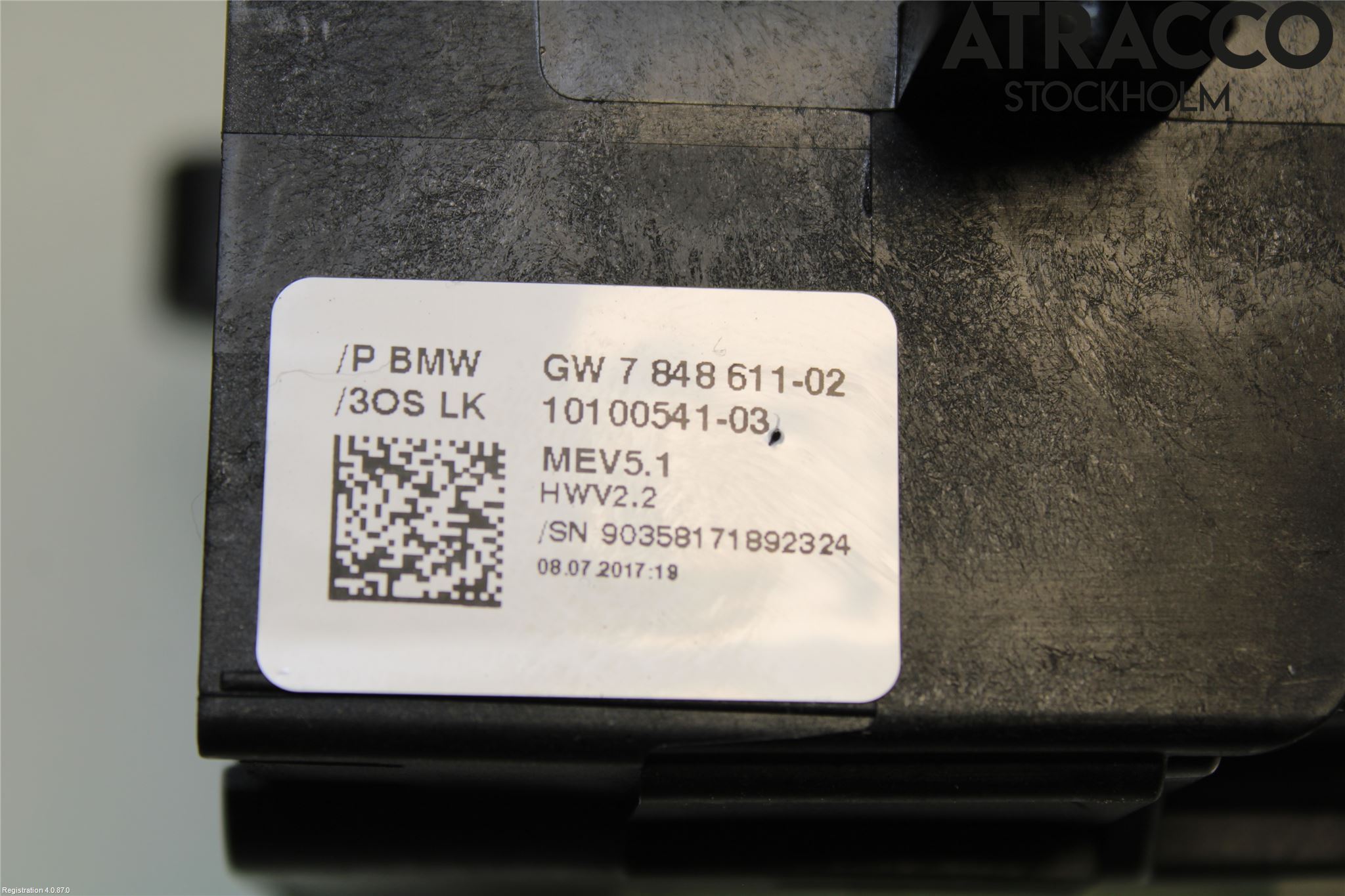 BMW 3 F30/F31/F80 12-19 Växelspak