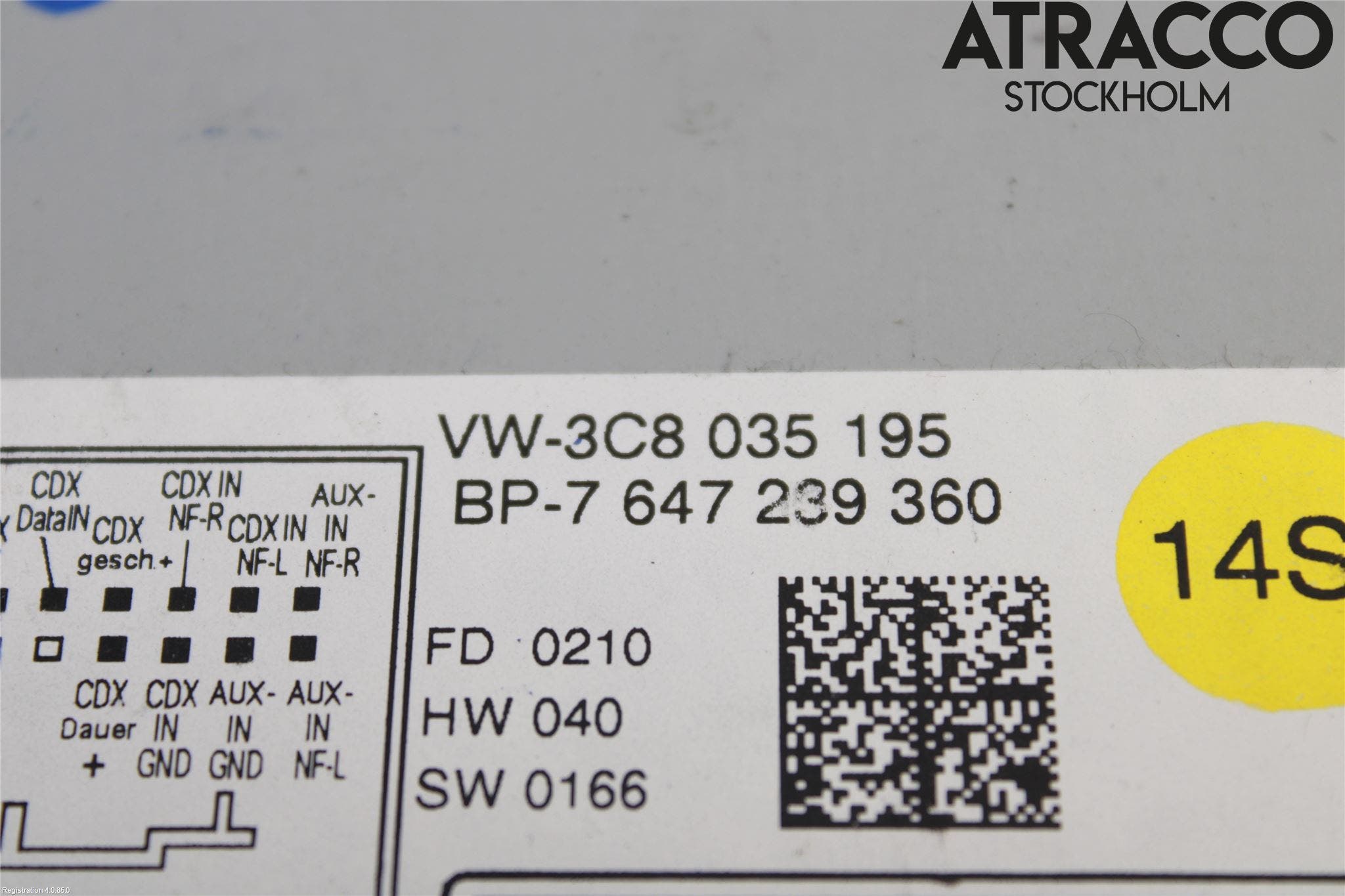 Volkswagen VW TIGUAN 07-16 Cd Radio - Multimediapanel