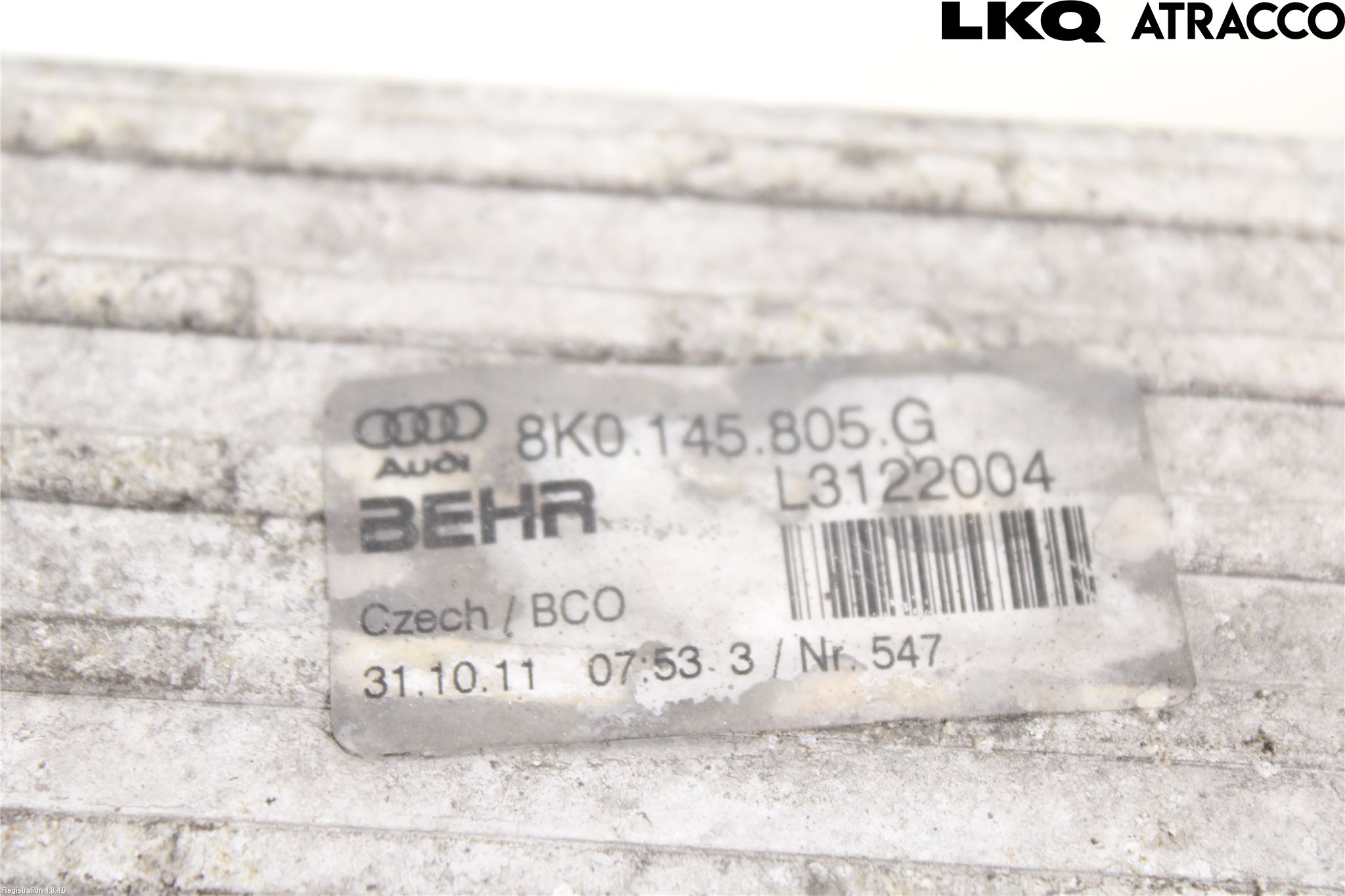 Audi A6/S6 4G 11-18 Laddluft-Intercooler Kyl