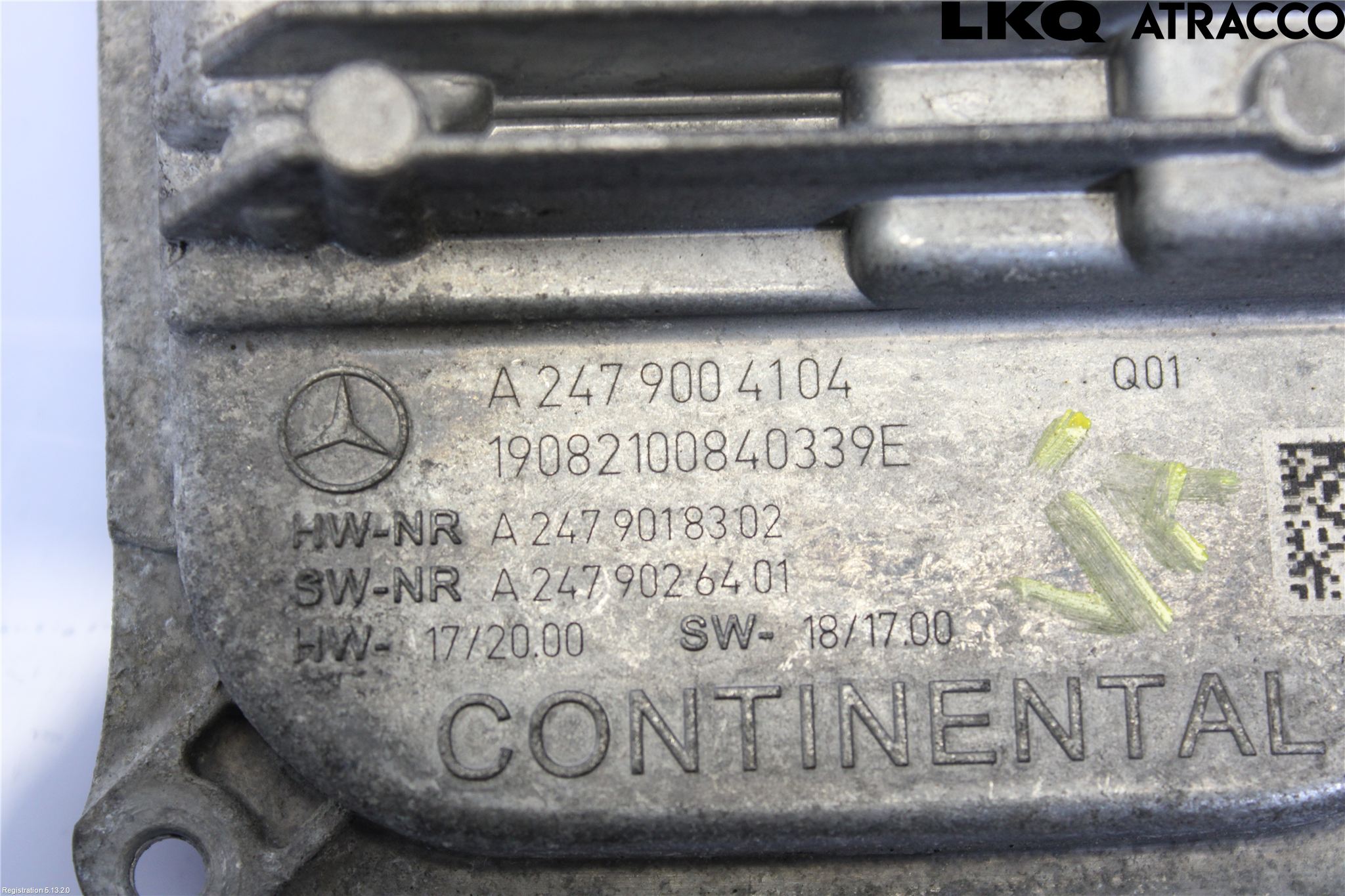 Mercedes-Benz MB A-KLASS (W177) 18- Styrenhet Strålkastare