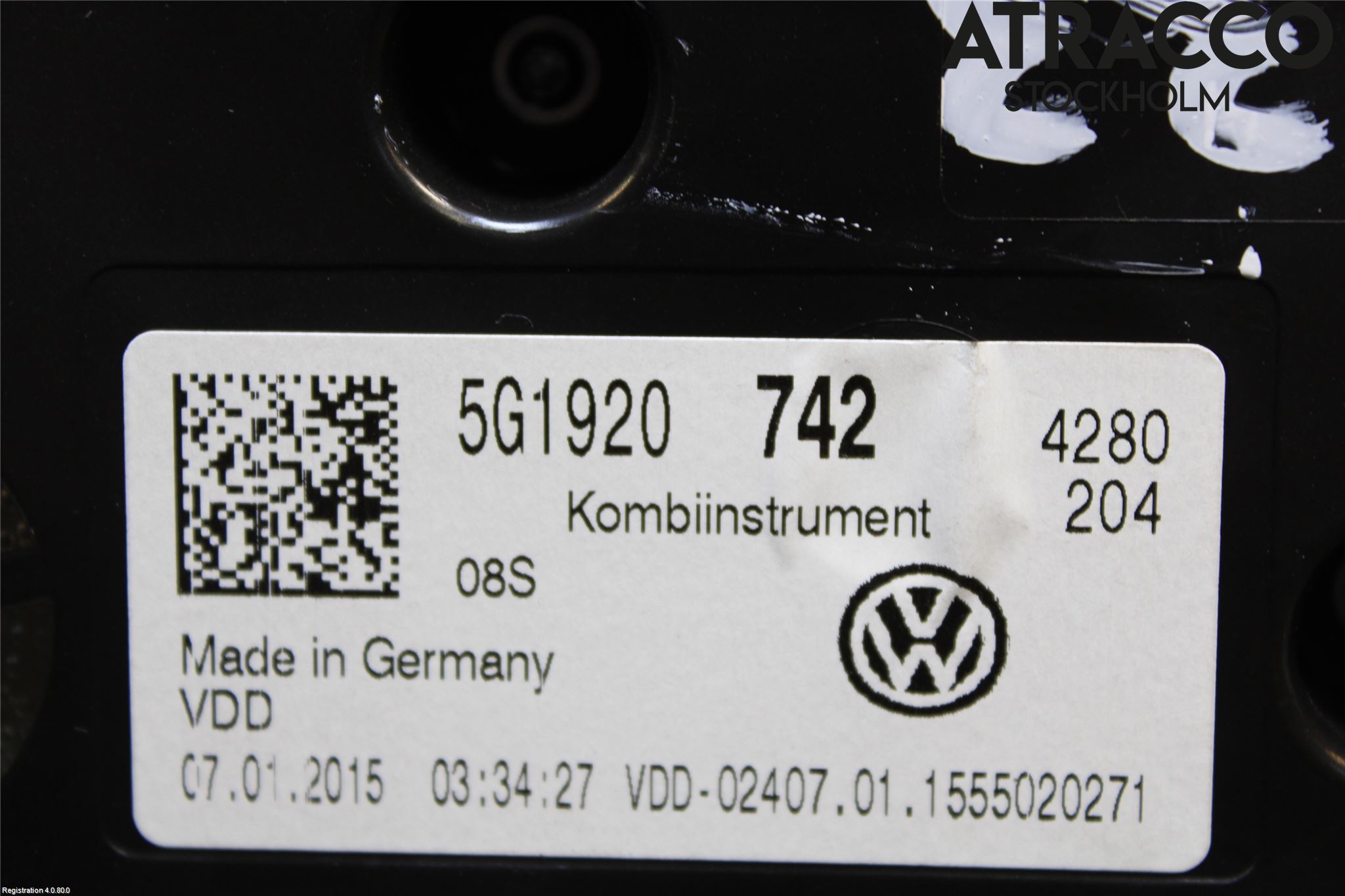 Volkswagen VW GOLF / E-GOLF VII 13-20 Instrument Komb