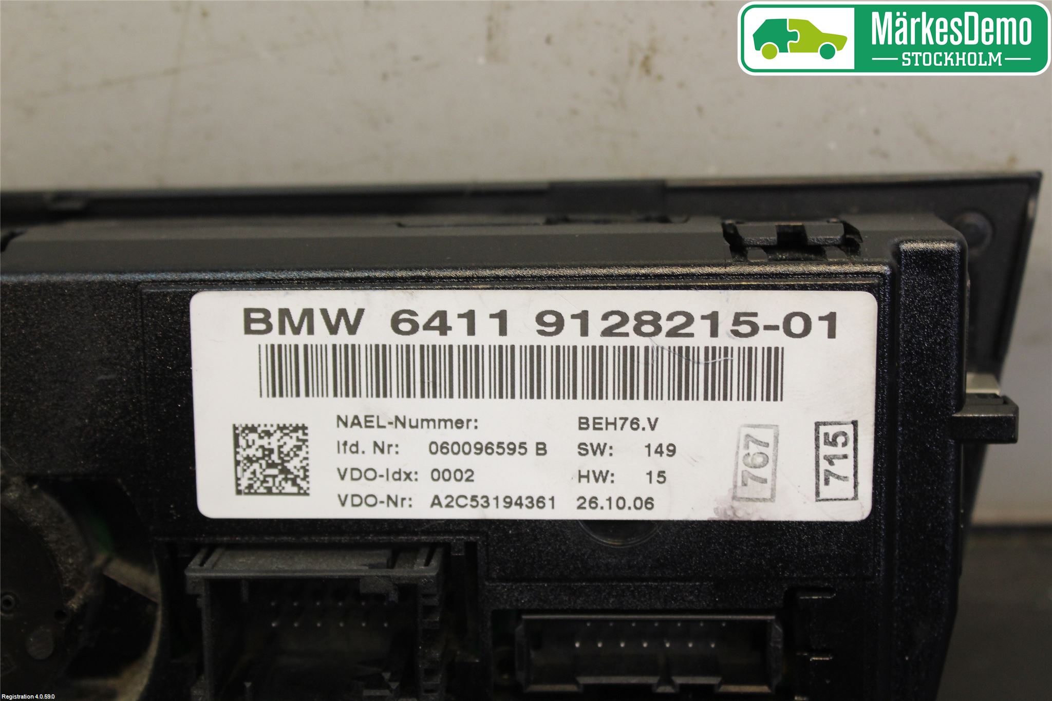 BMW 1 E87/81 5D/3D 03-11 Ac Styrenhet Ac Manöveren