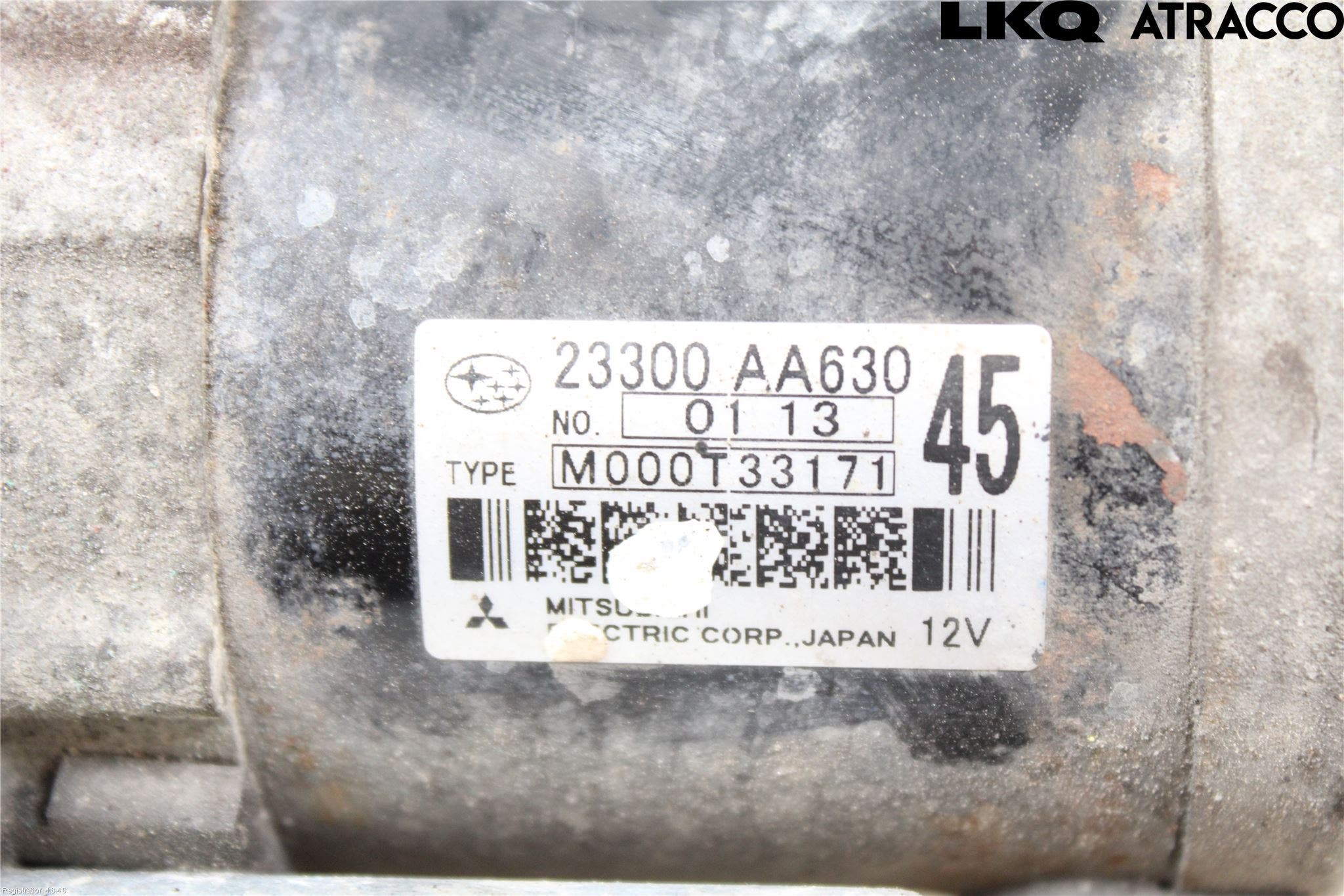 Subaru LEGACY 10-14 Startmotor