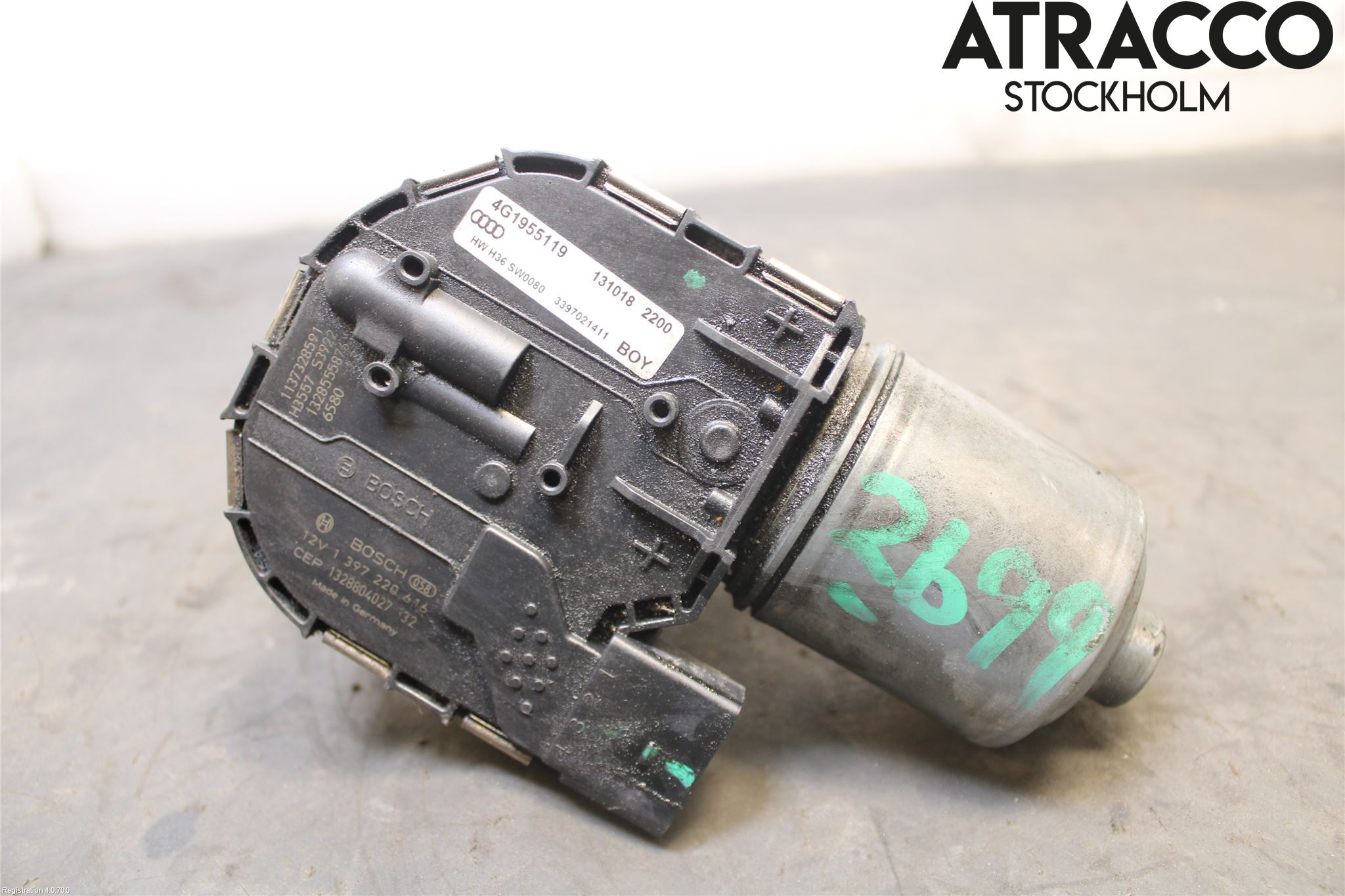 Audi A6/S6 4G 11-18 Torkarmotor Vindruta