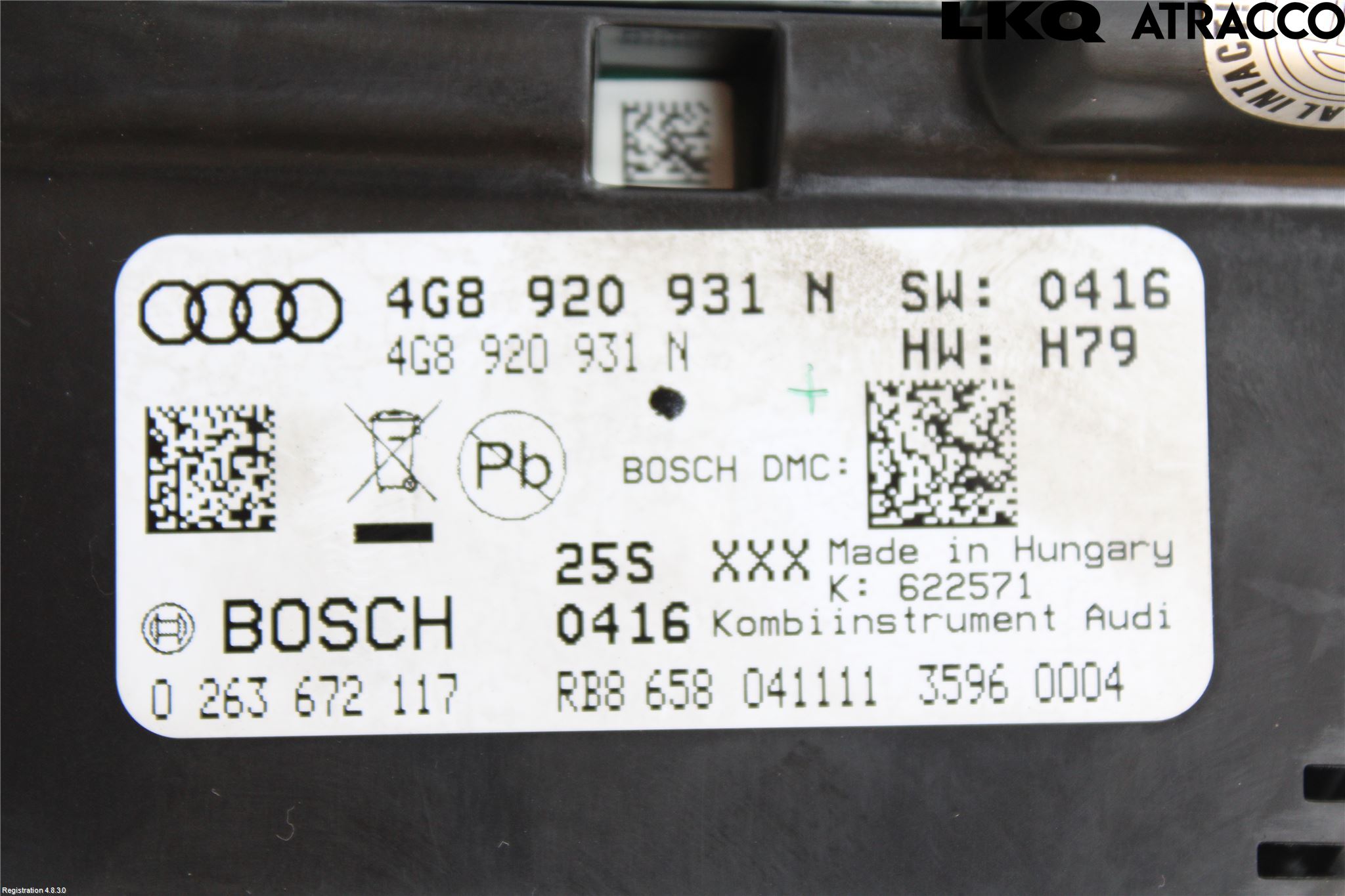 Audi A6/S6 4G 11-18 Instrument Komb