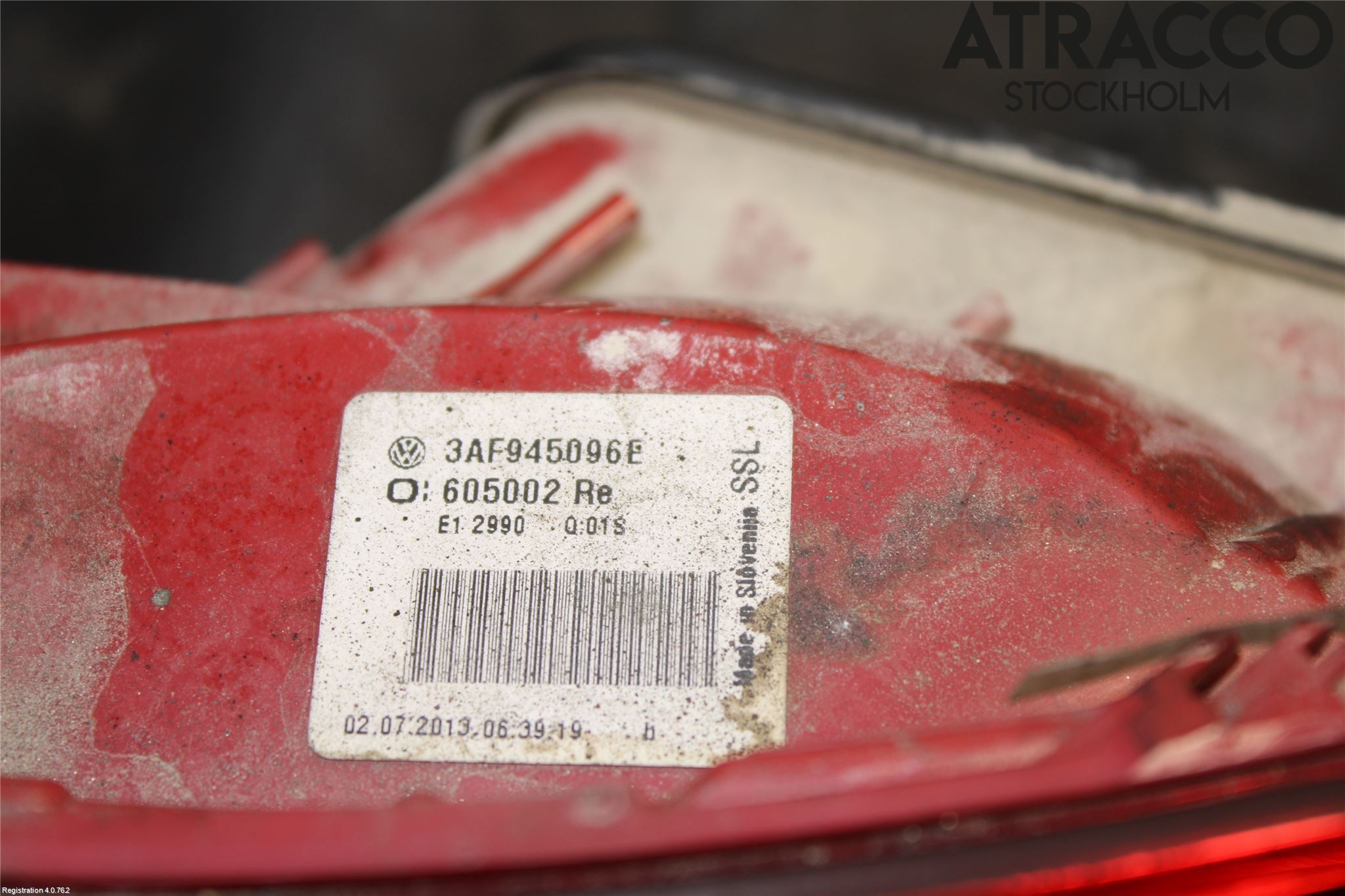 Volkswagen VW PASSAT 11-14 Bakljus Höger