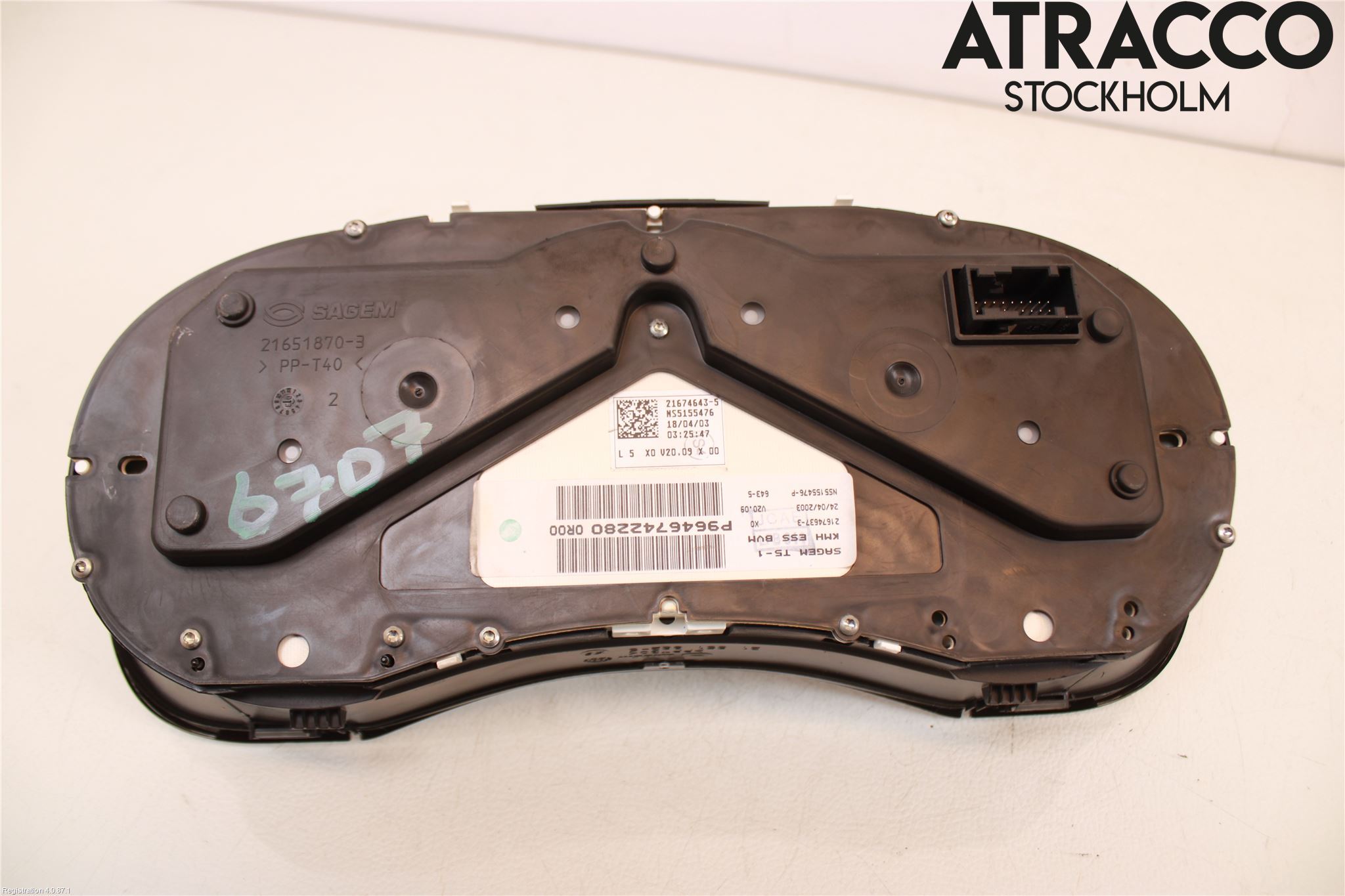 Peugeot 307     01-05 Instrument Komb
