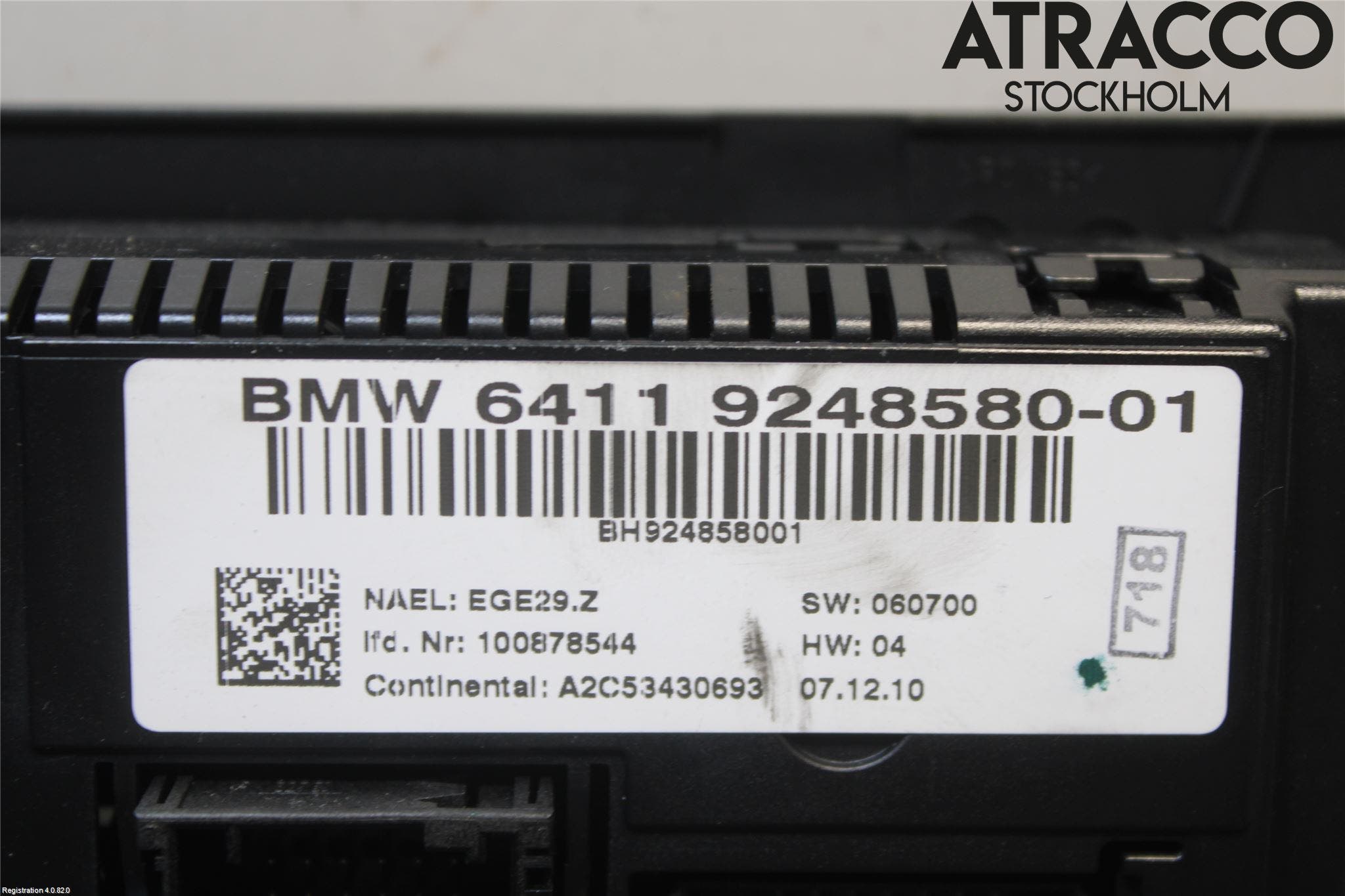 BMW 3 E90/91 SED/TOU 05-12 Ac Styrenhet Ac Manöveren