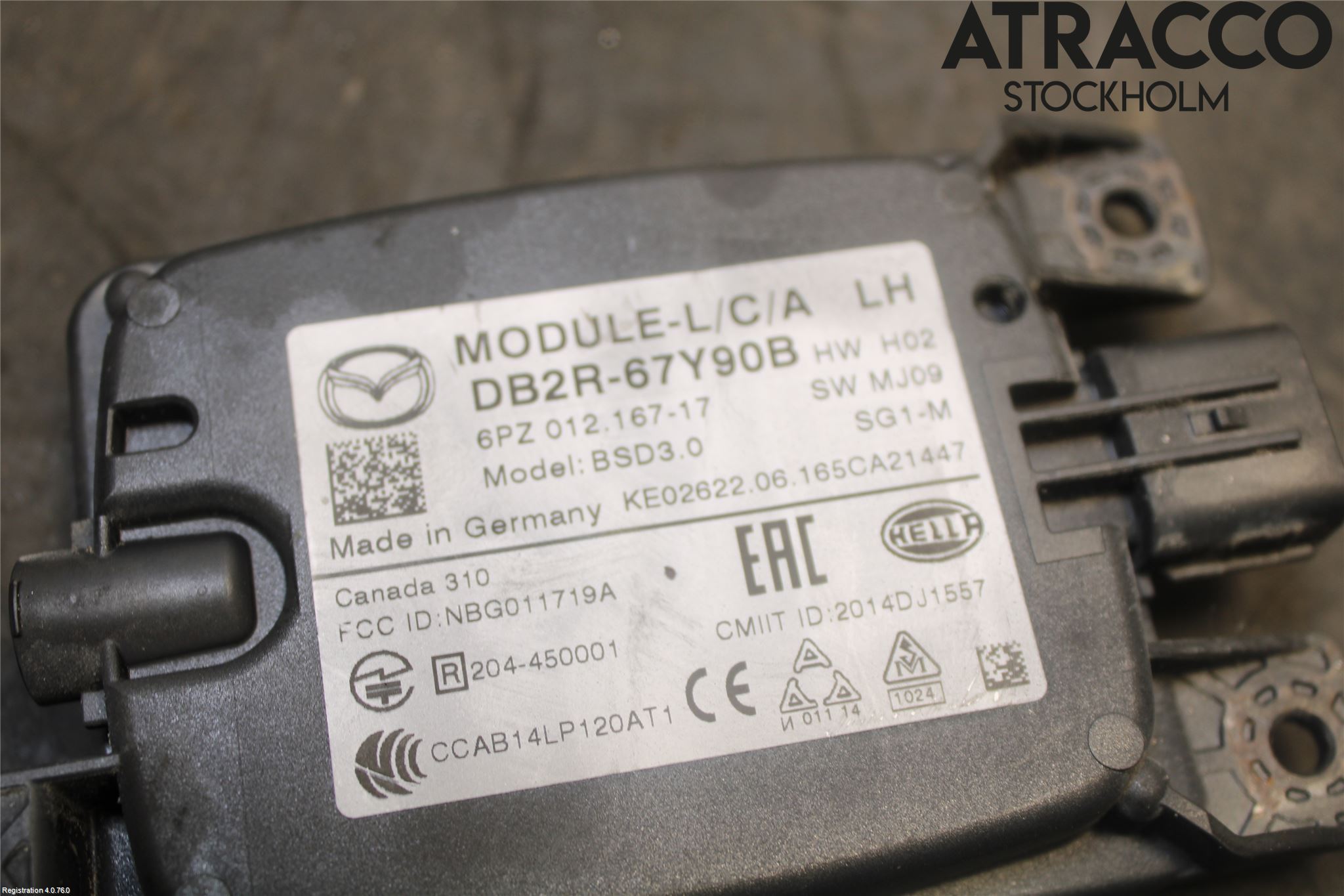 Mazda CX-3 Sensor Aktivt Kollisionsskydd