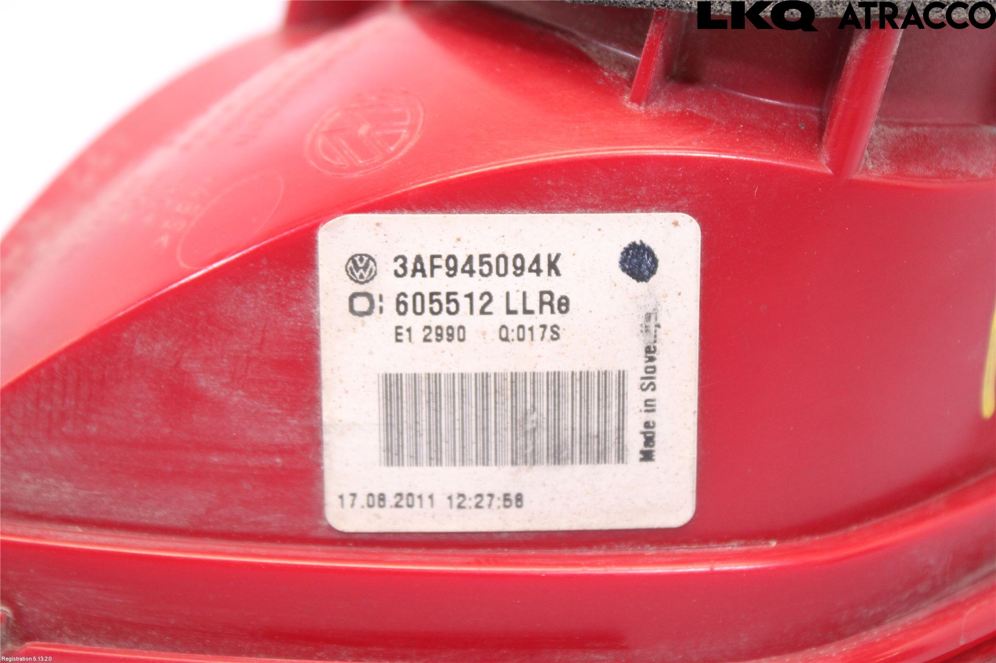 Volkswagen VW PASSAT 05-11 Bakljus Lucka Hö