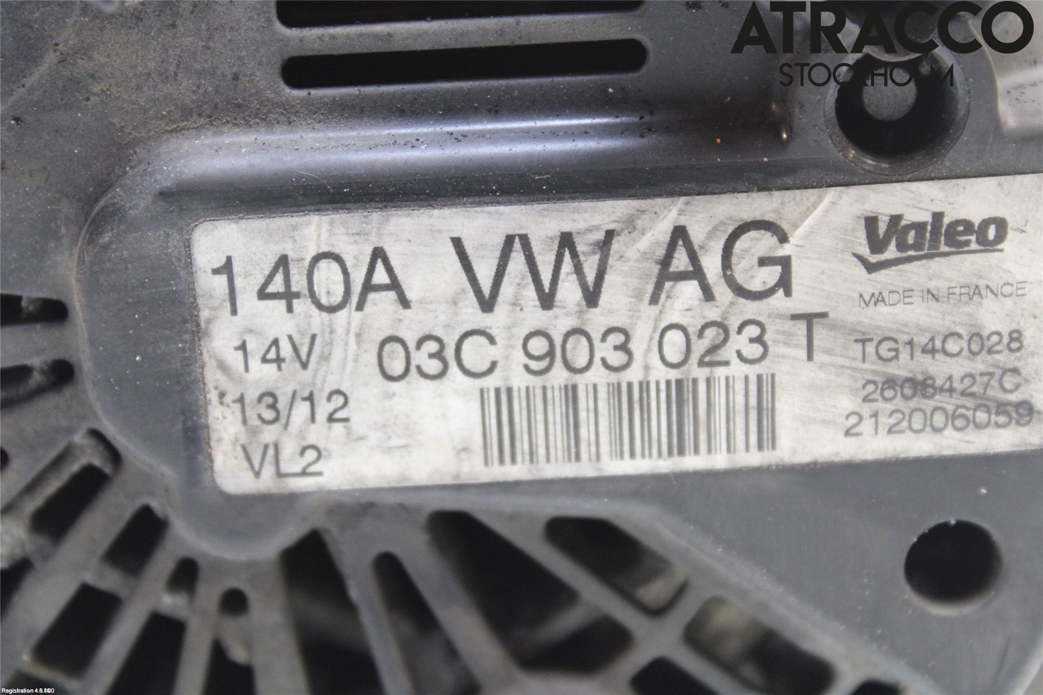 Volkswagen VW TOURAN 10-15 Generator
