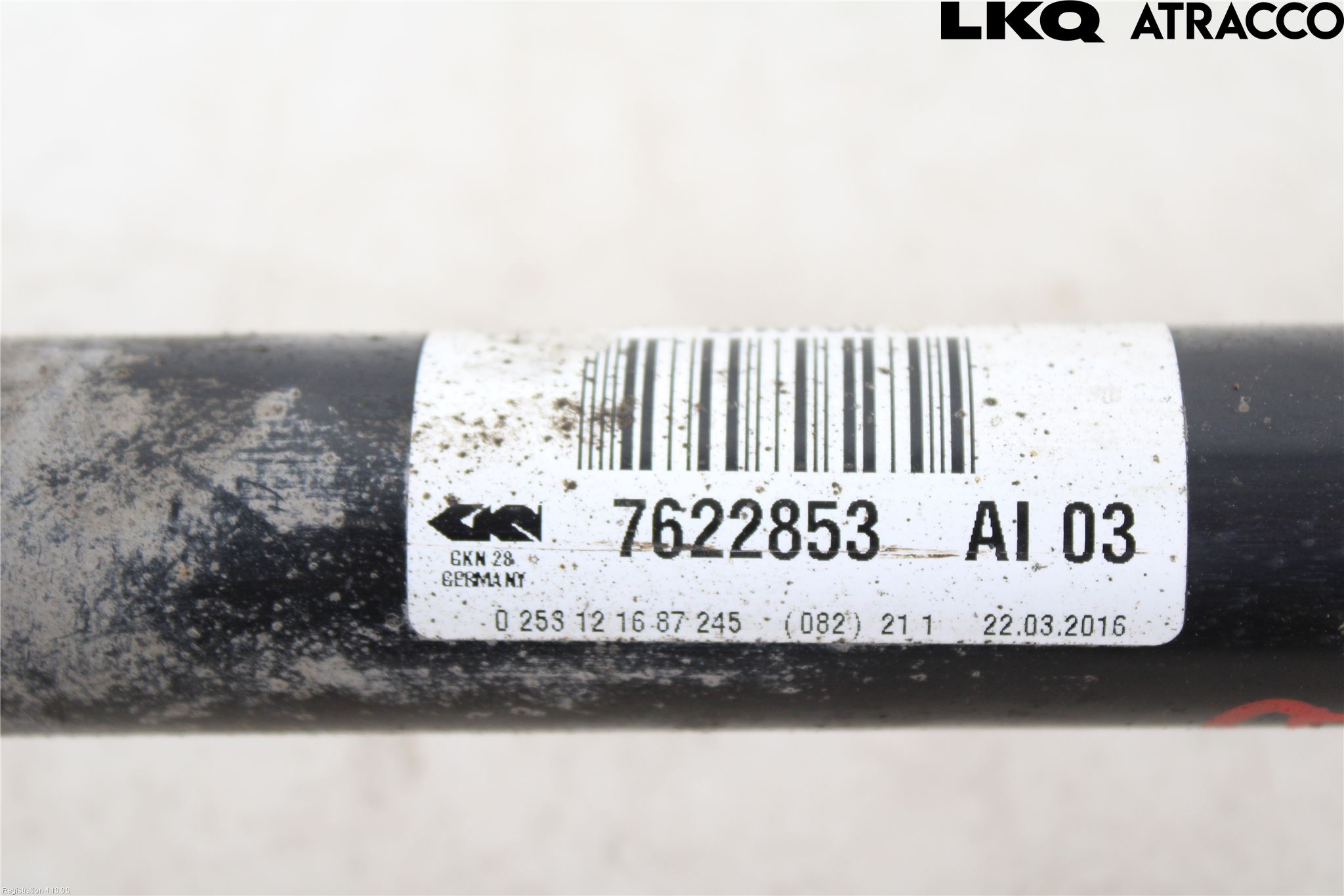 BMW 3 F30/F31/F80 12-19 Drivaxel Bak Vänster
