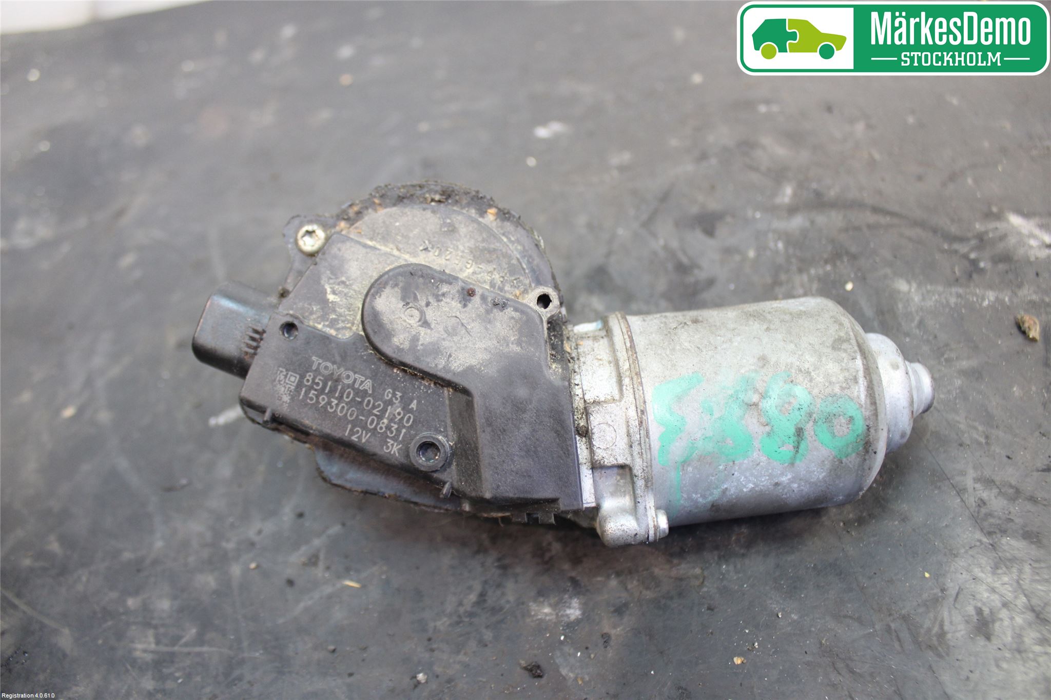 Toyota AURIS 07-09 Torkarmotor Vindruta