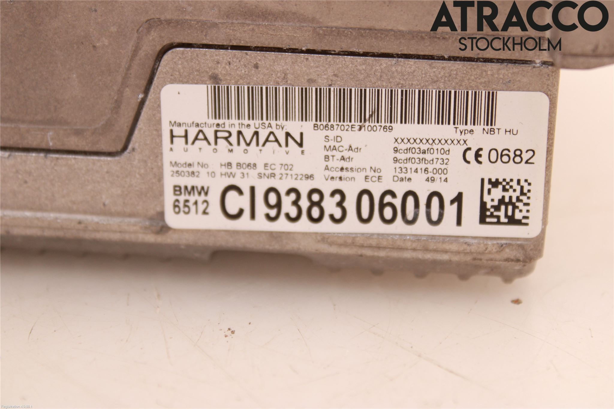 BMW X5 F15 13-18 Cd Radio - Multimediapanel