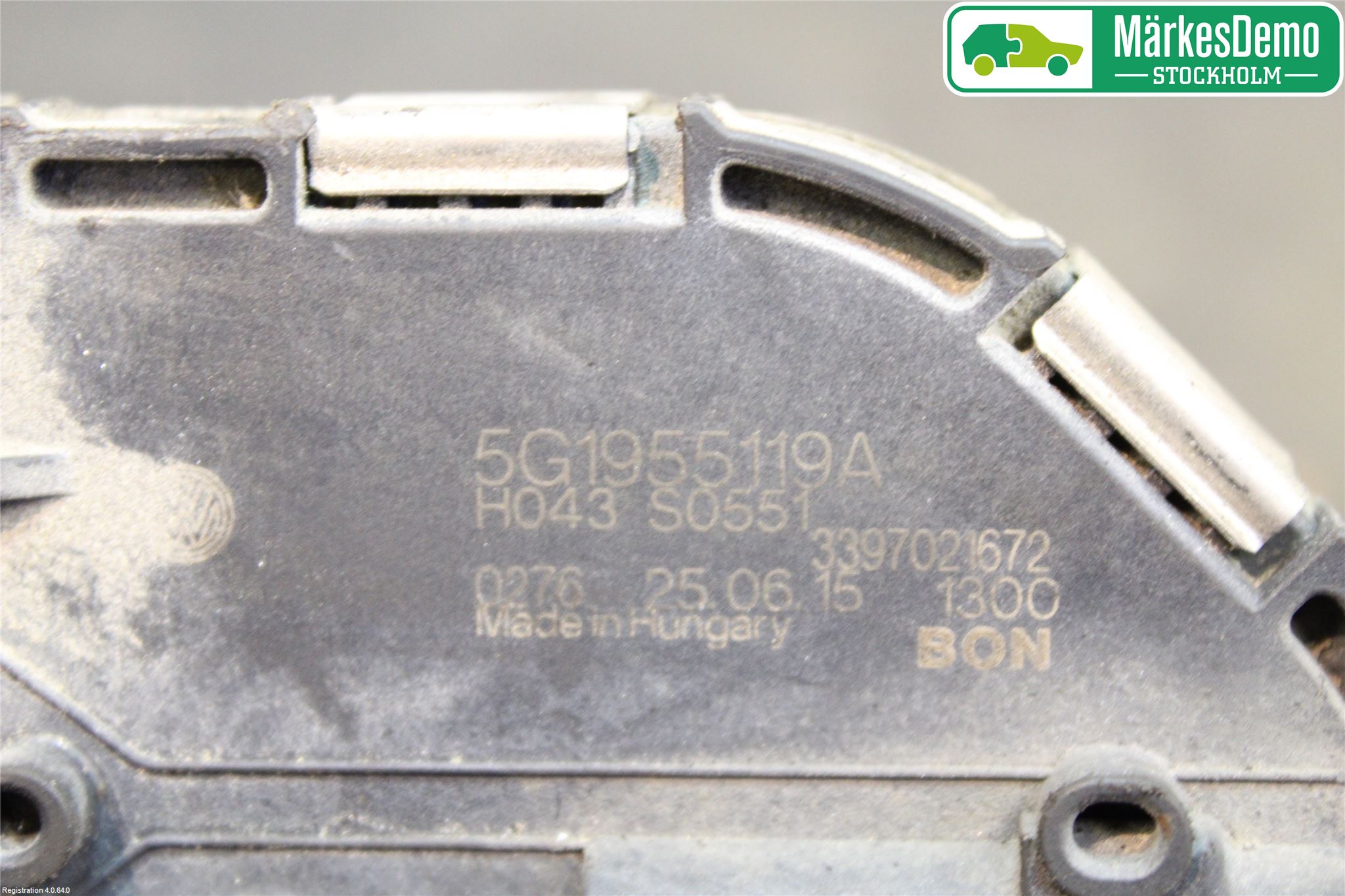 Volkswagen VW GOLF / E-GOLF VII 13-20 Torkarmotor Vindruta