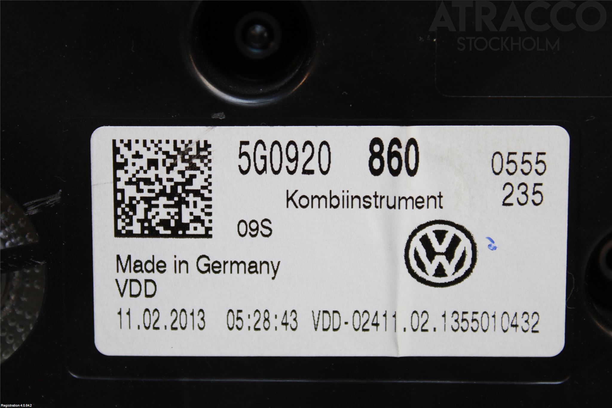 Volkswagen VW GOLF / E-GOLF VII 13-20 Instrument Komb