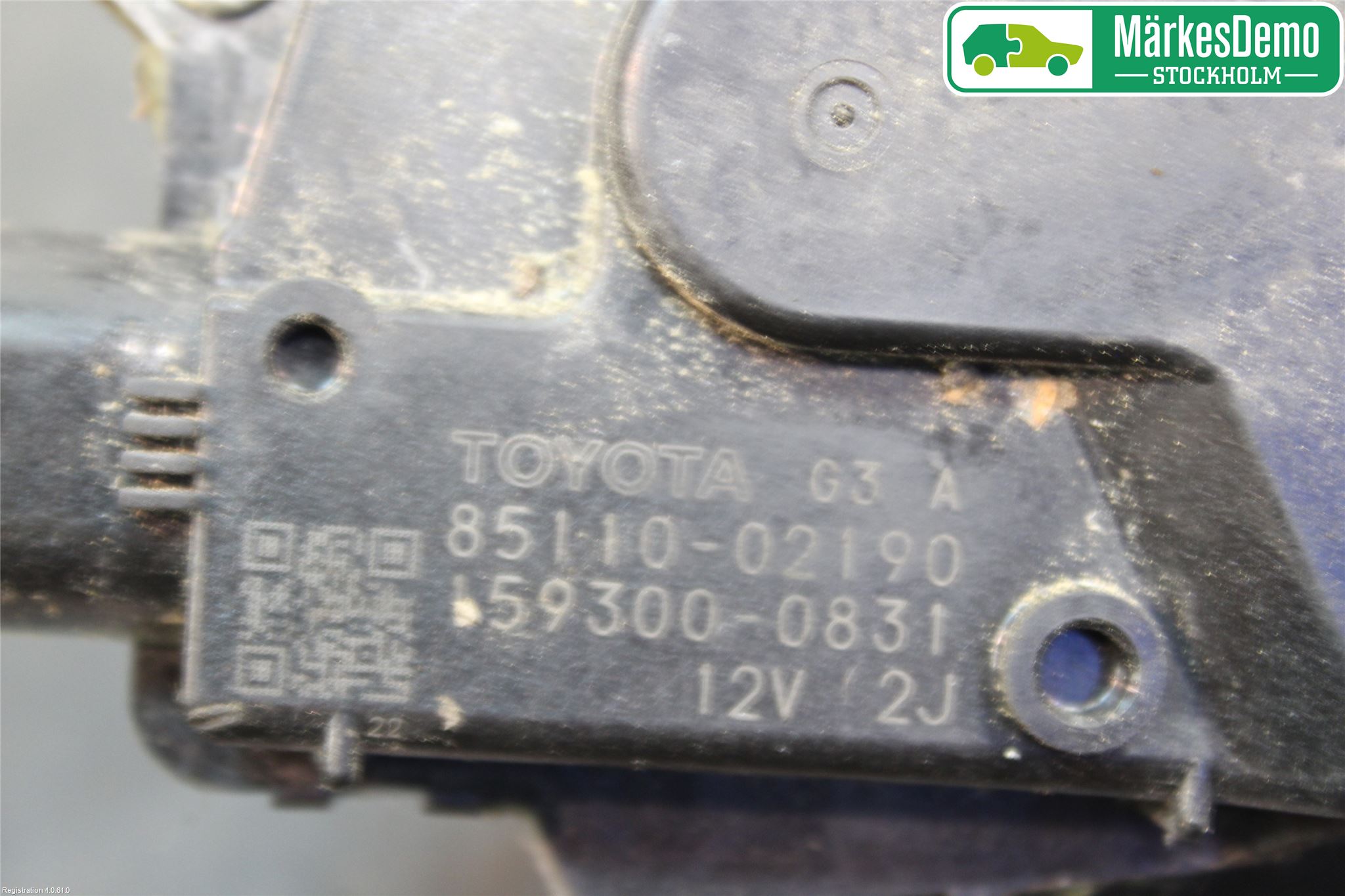 Toyota AURIS 07-09 Torkarmotor Vindruta