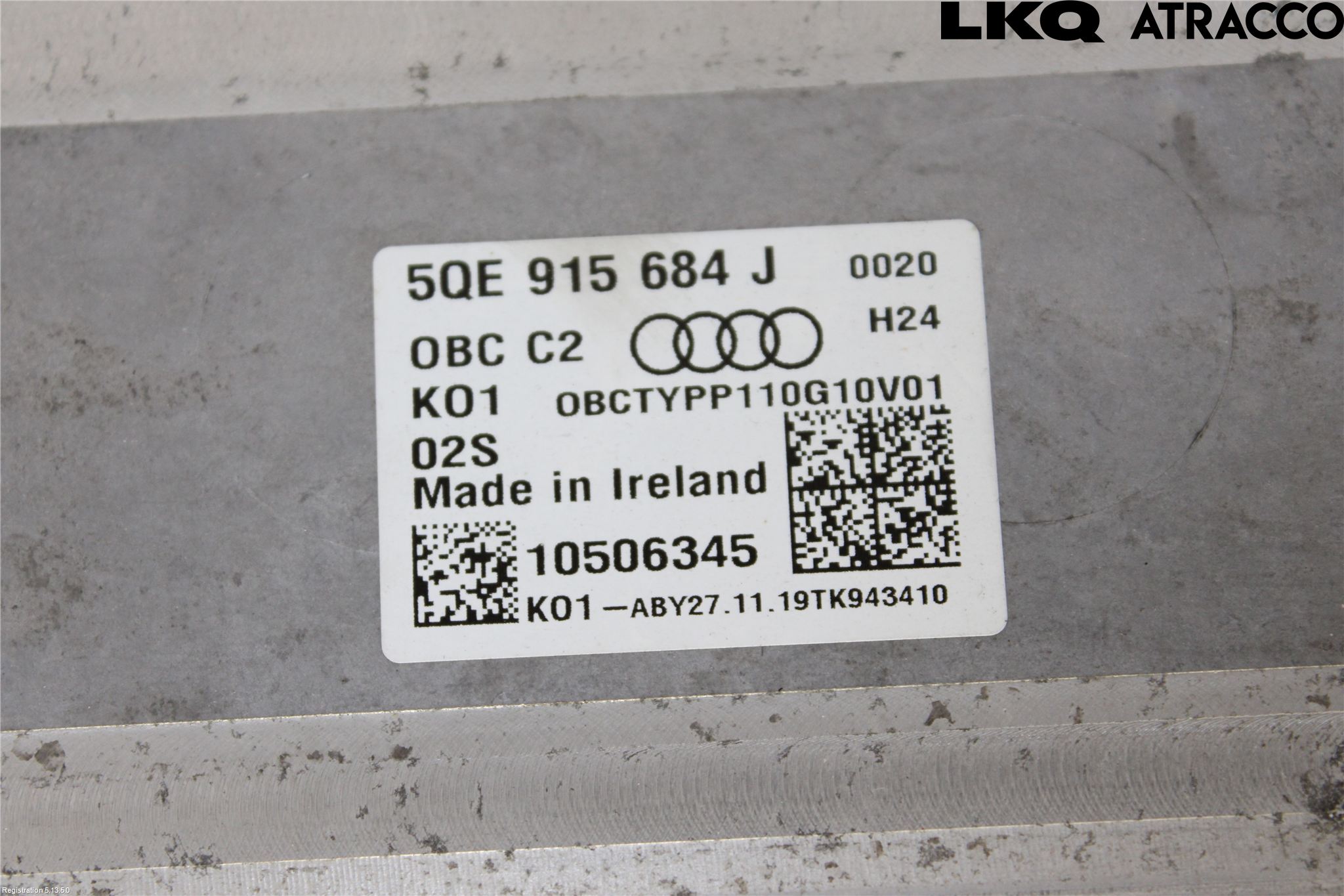 Audi E-TRON, S GE 19- Batteriladdare Högspänning