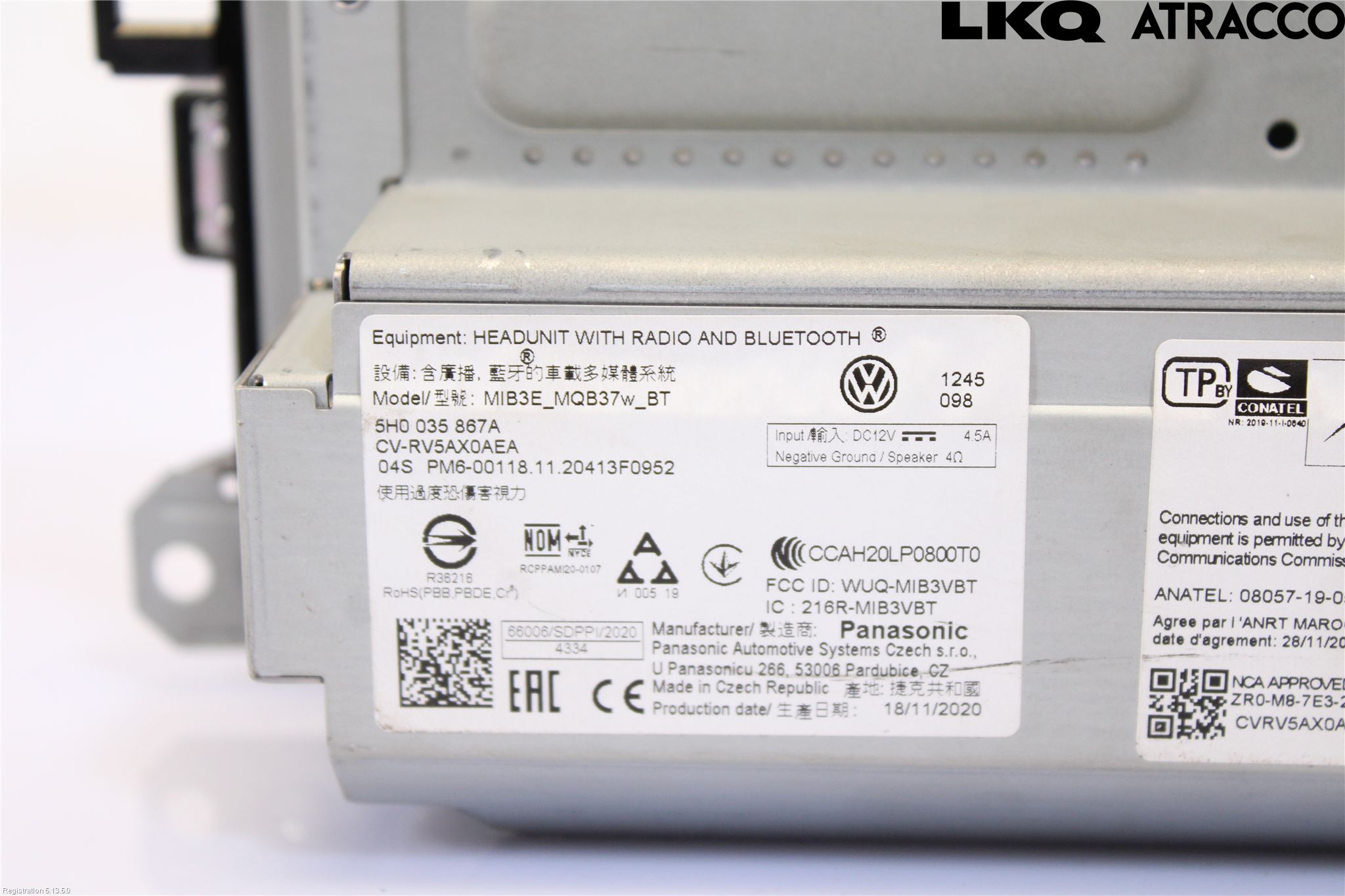 Volkswagen VW CADDY 21- Cd Radio - Multimediapanel