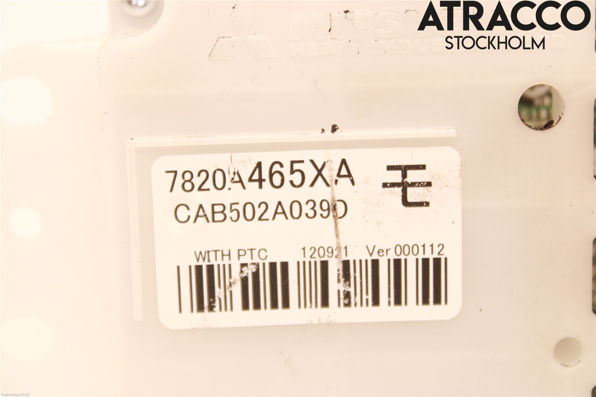 Mitsubishi OUTLANDER 13-21 Ac Styrenhet Ac Manöveren