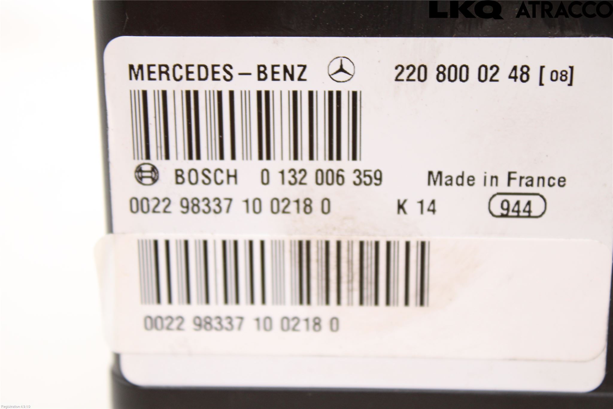 Mercedes-Benz MB S-KLASS (W220)  99-05 Centrallås Vakuumpump