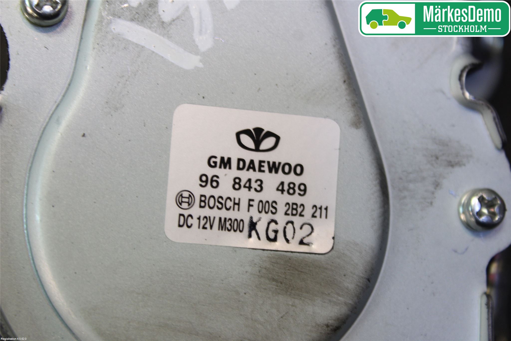 GM CHEVROLET SPARK Torkarmotor Baklucka