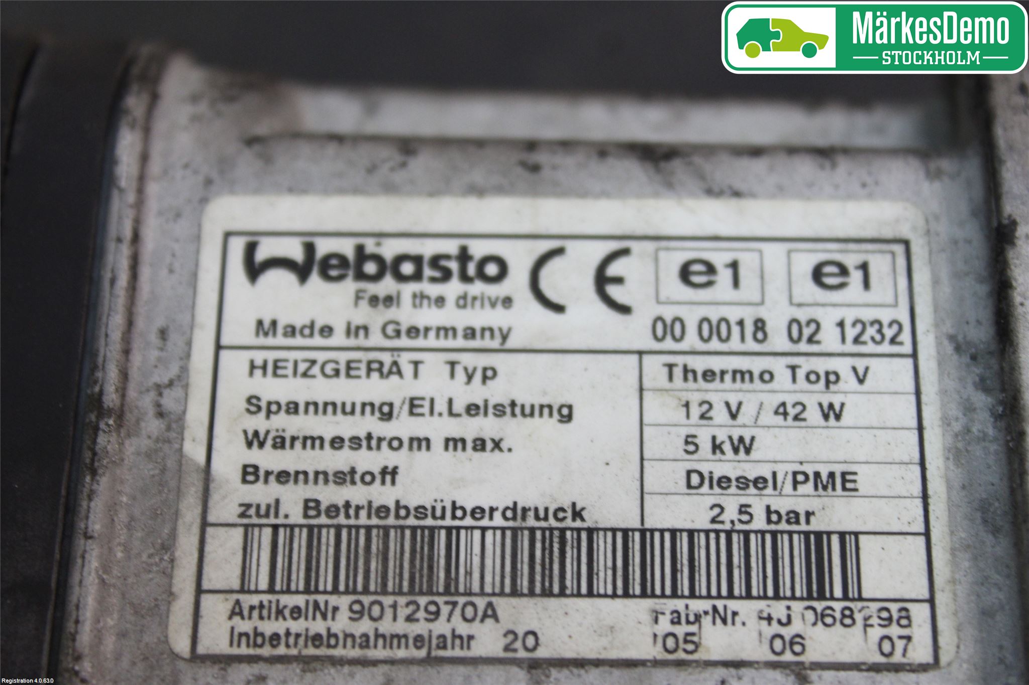 Volkswagen VW PASSAT 05-11 Dieselvärmare